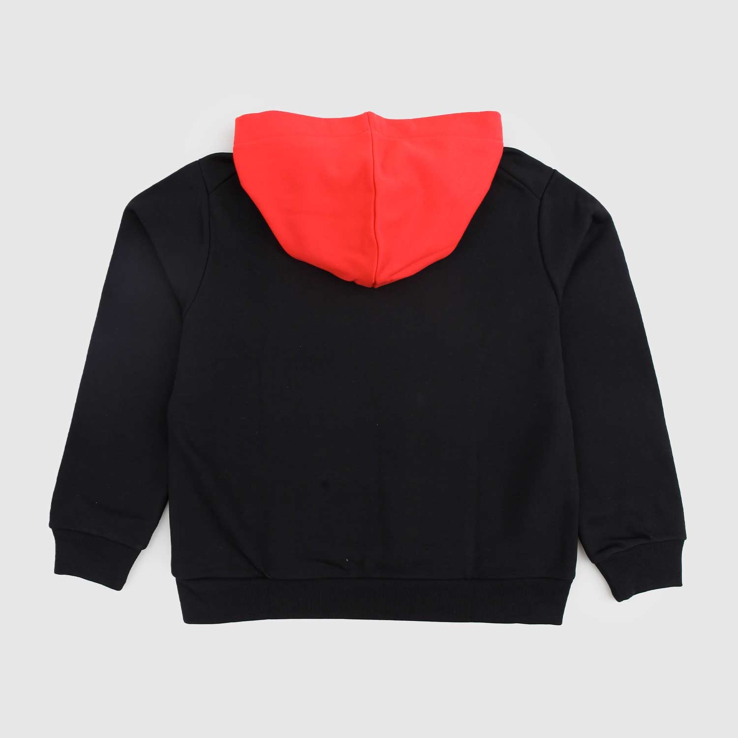 Felpa nera con cappuccio e stampa in rosso - annameglio.com abbigliamento moda