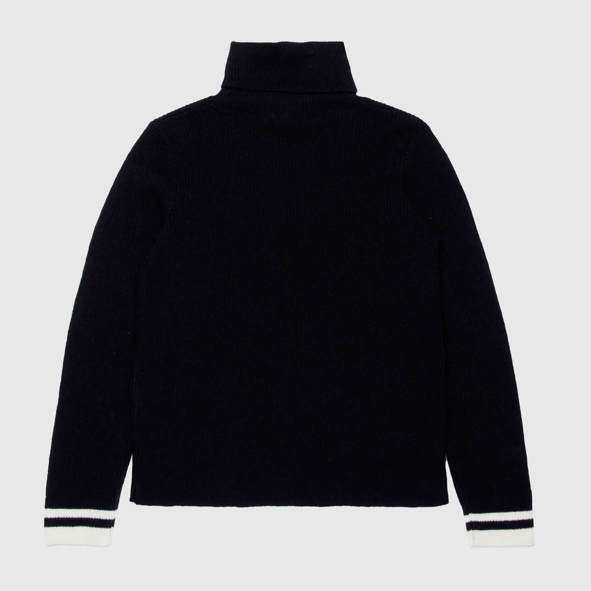 Dolcevita nero con logo ricamato MARNI - annameglio.com abbigliamento moda