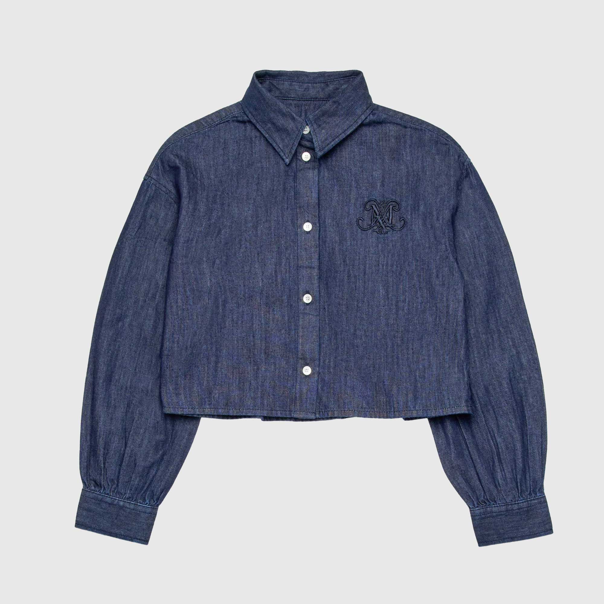 Camicia boxy in chambray blu teen - annameglio.com abbigliamento moda