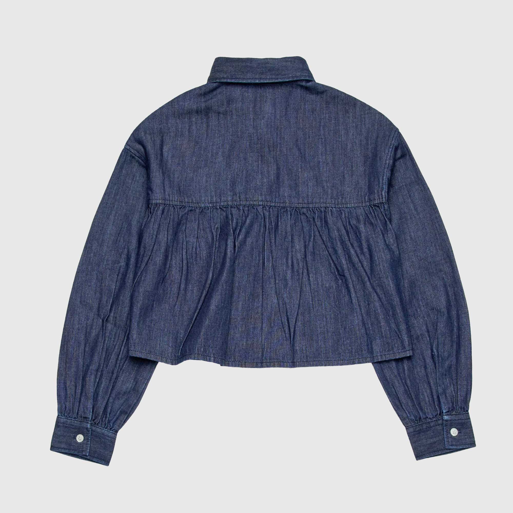 Camicia boxy in chambray blu teen - annameglio.com abbigliamento moda