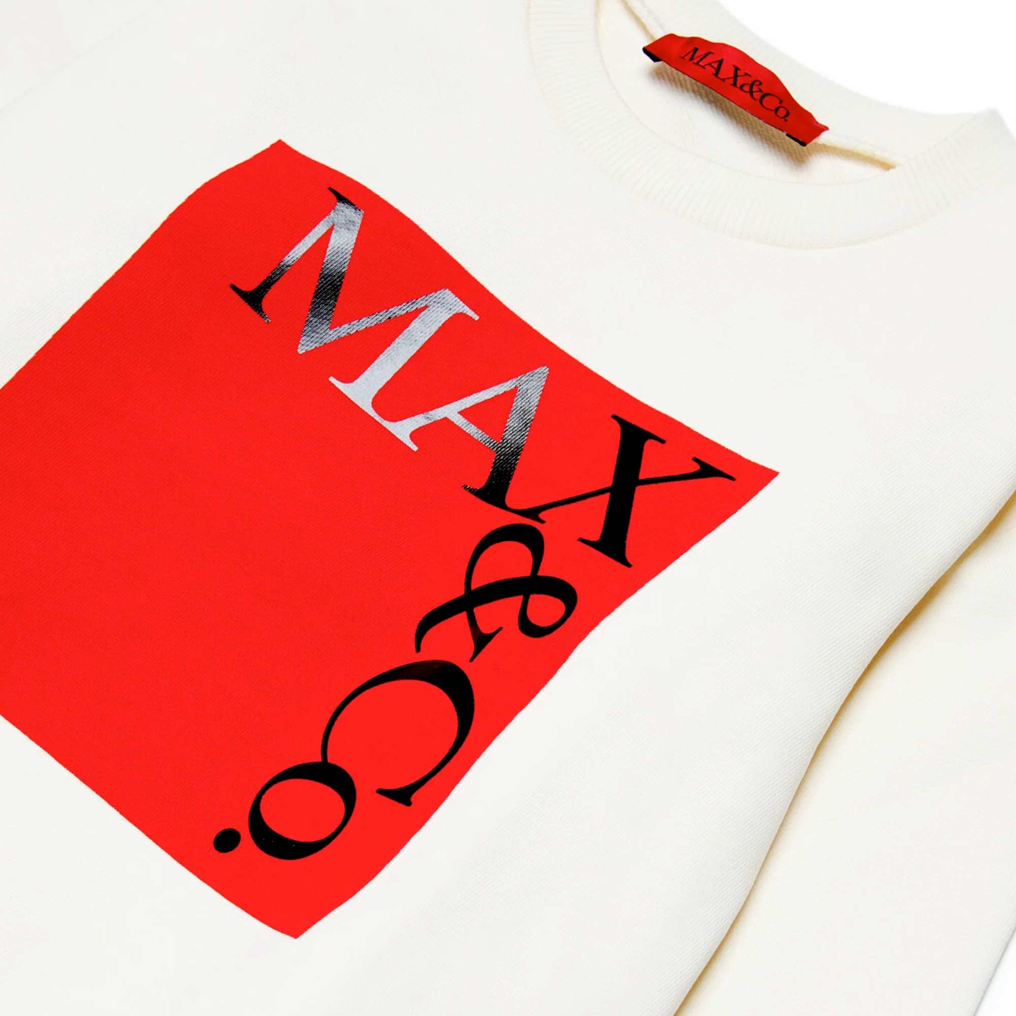 Felpa icona beige chiaro con logo - annameglio.com abbigliamento moda