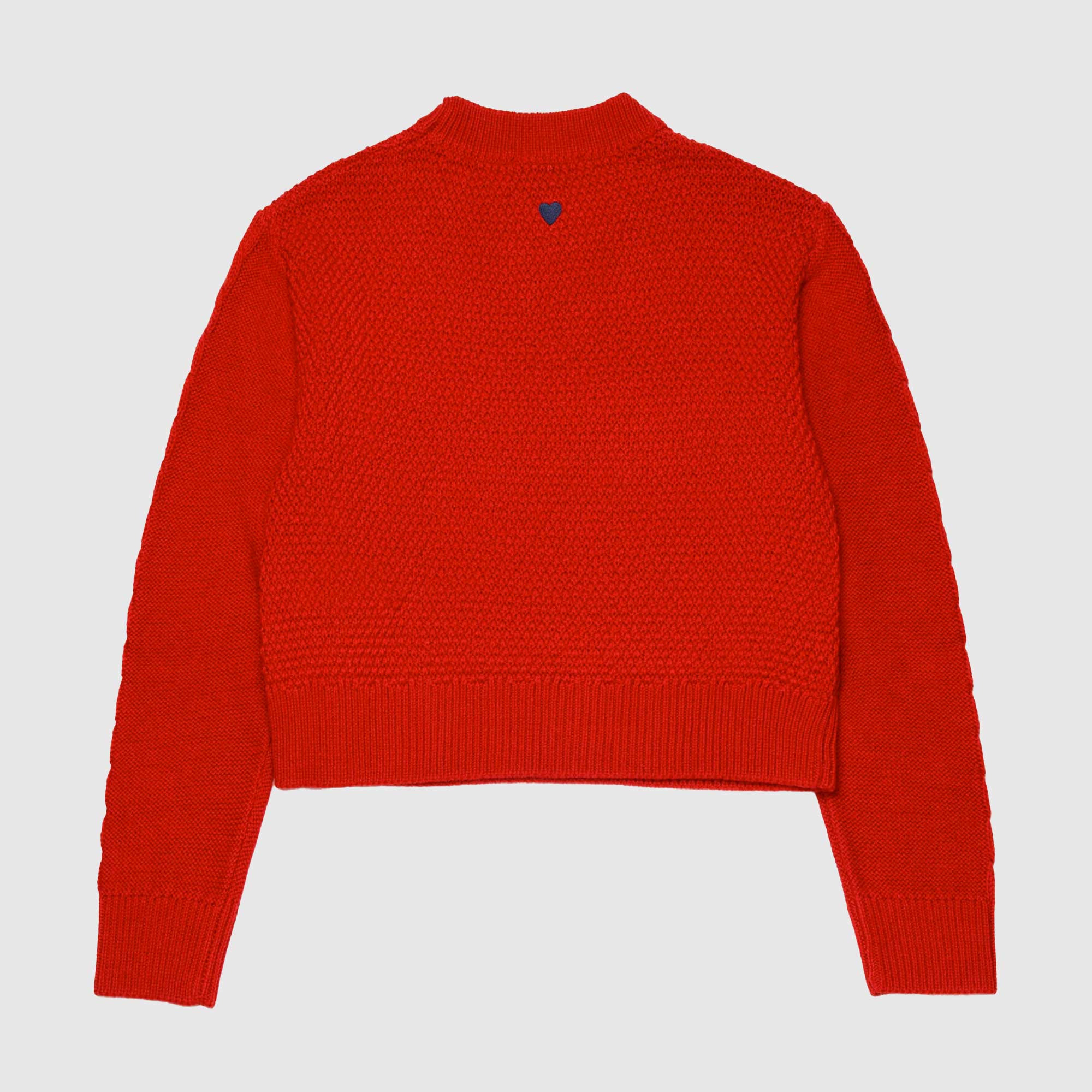 Pullover misto lana rosso fuoco - annameglio.com abbigliamento moda