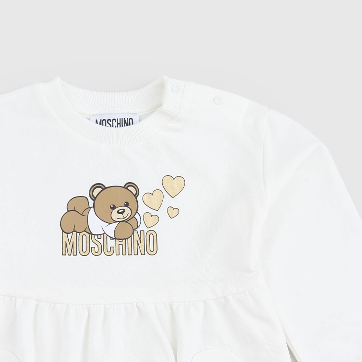 Abito neonato con stampa Teddy oro - annameglio.com abbigliamento moda