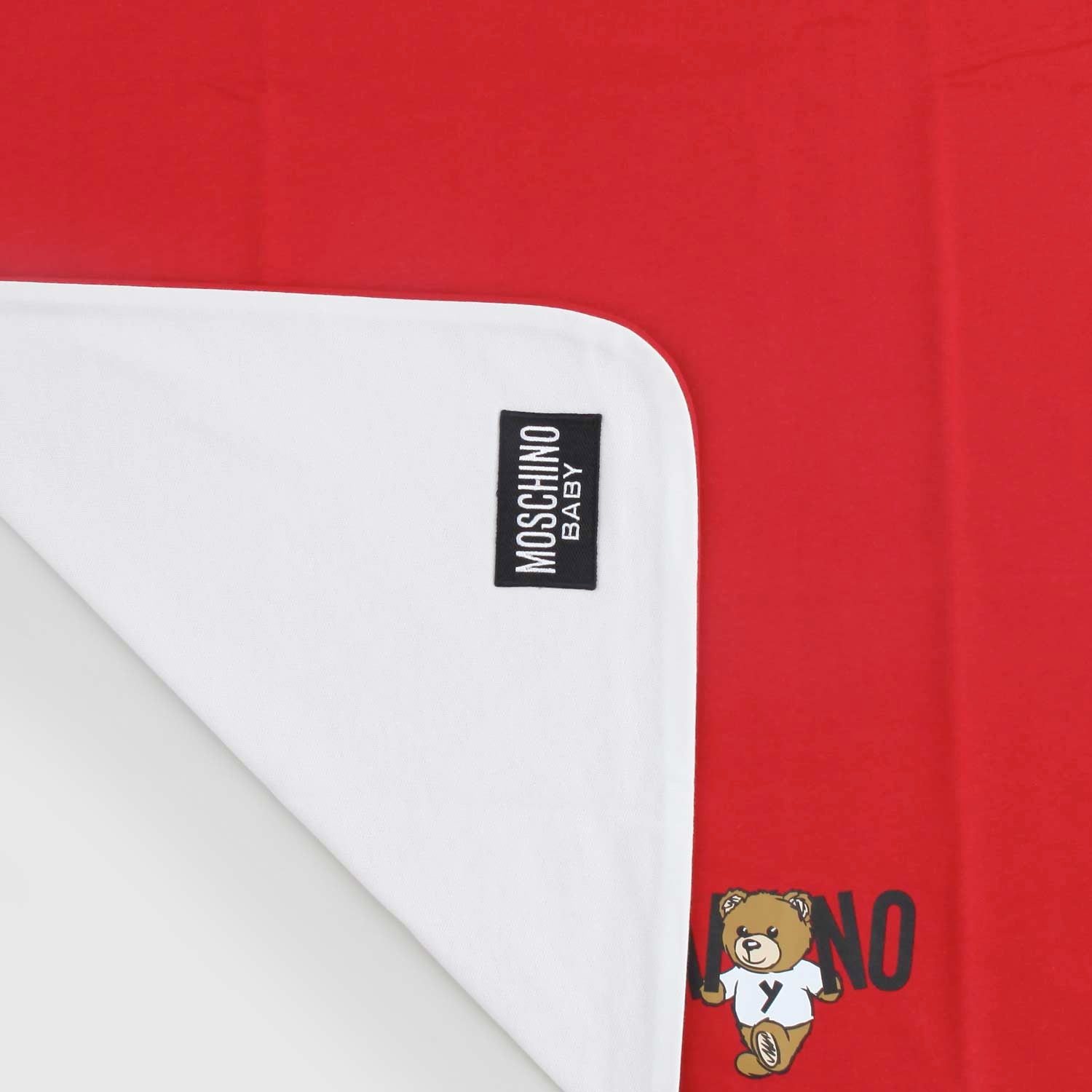 copertina moschino rossa orsetti - annameglio.com abbigliamento moda