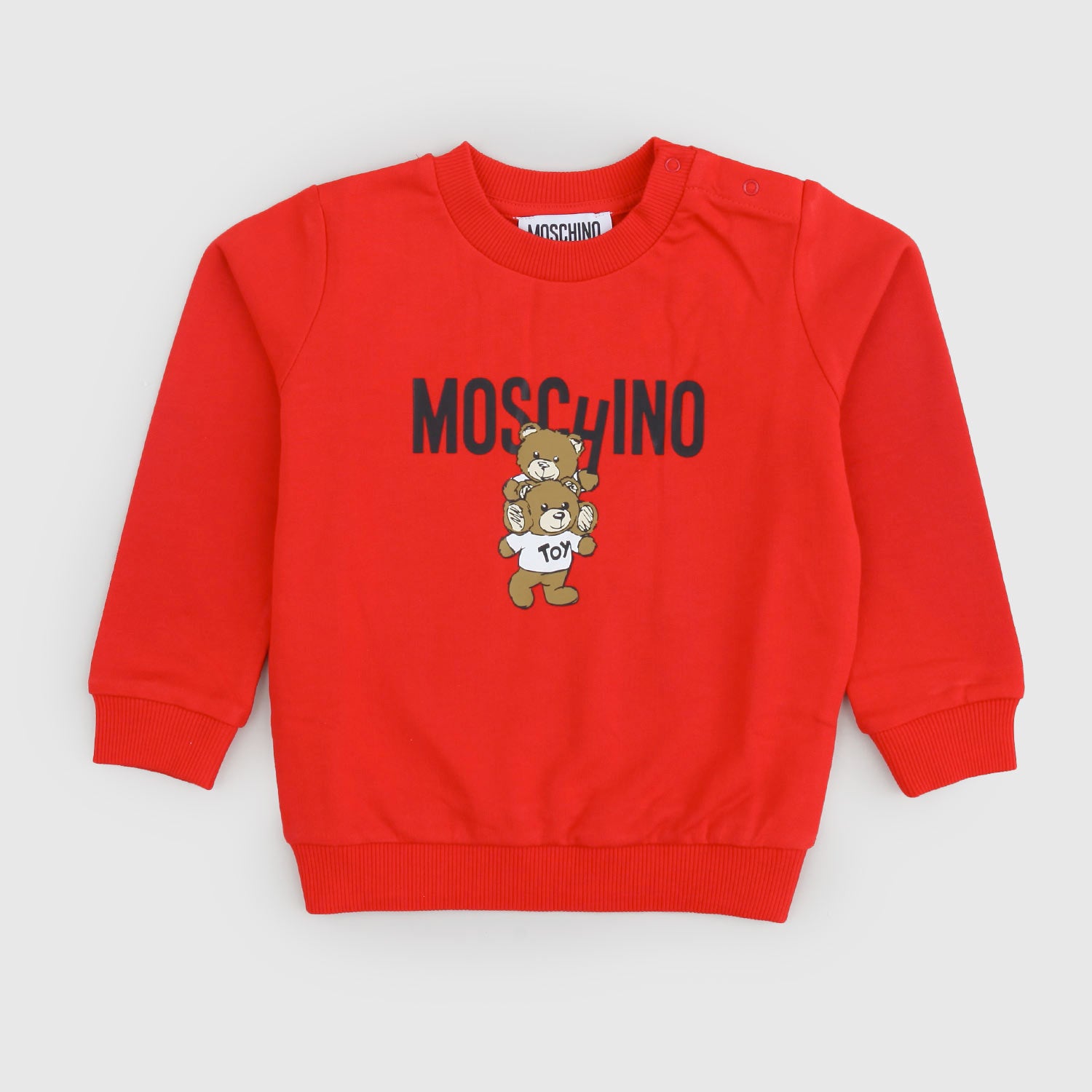 Felpa rossa neonato con doppio Teddy - annameglio.com abbigliamento moda