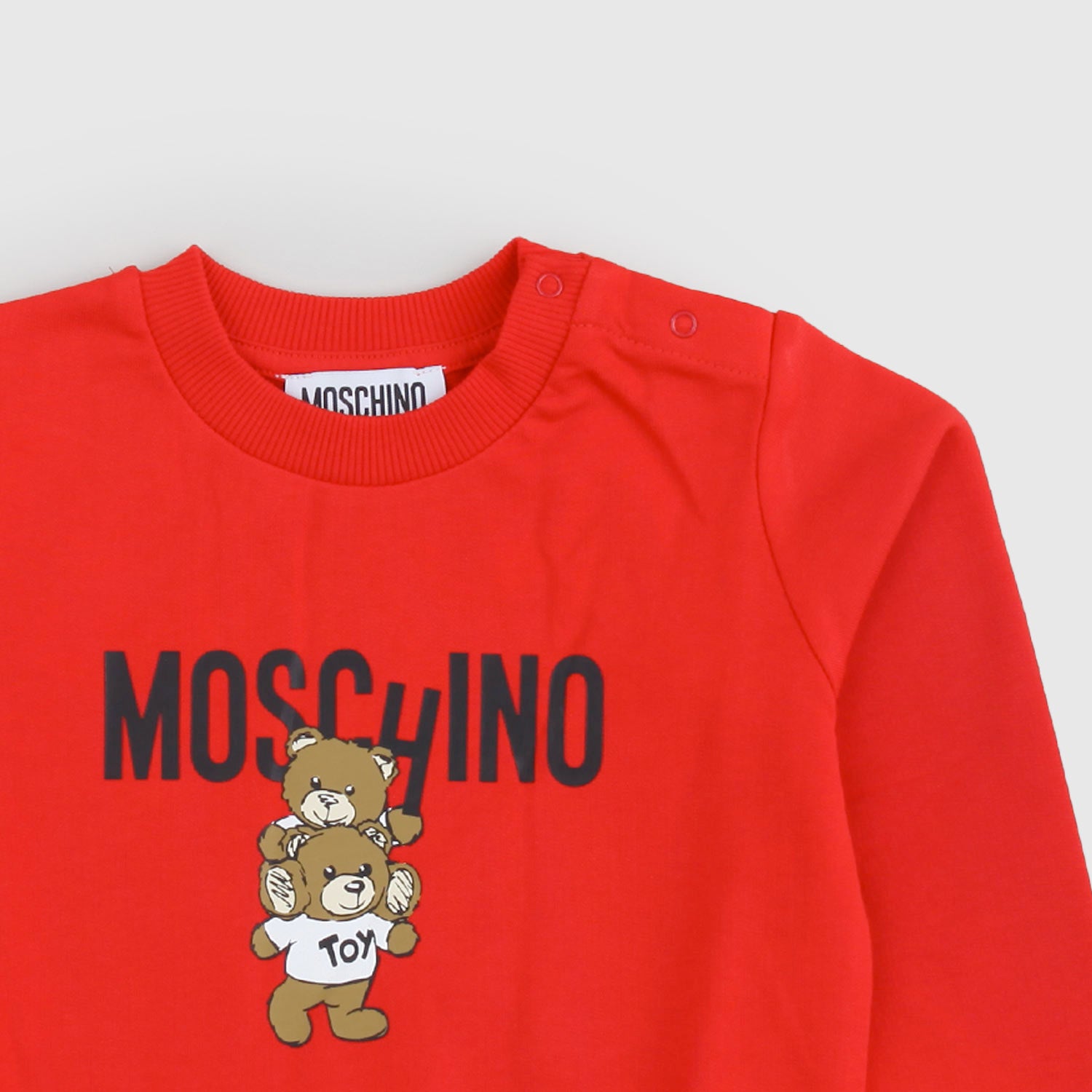 Felpa rossa neonato con doppio Teddy - annameglio.com abbigliamento moda