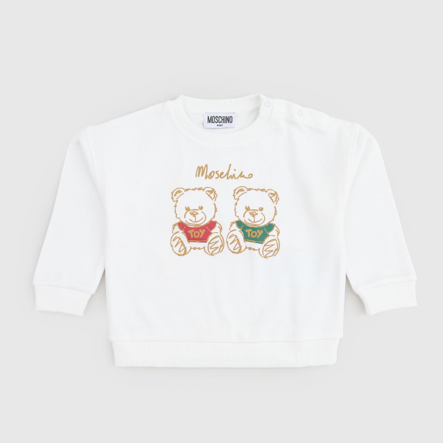 Felpa neonato con Teddy tricolore - annameglio.com abbigliamento moda