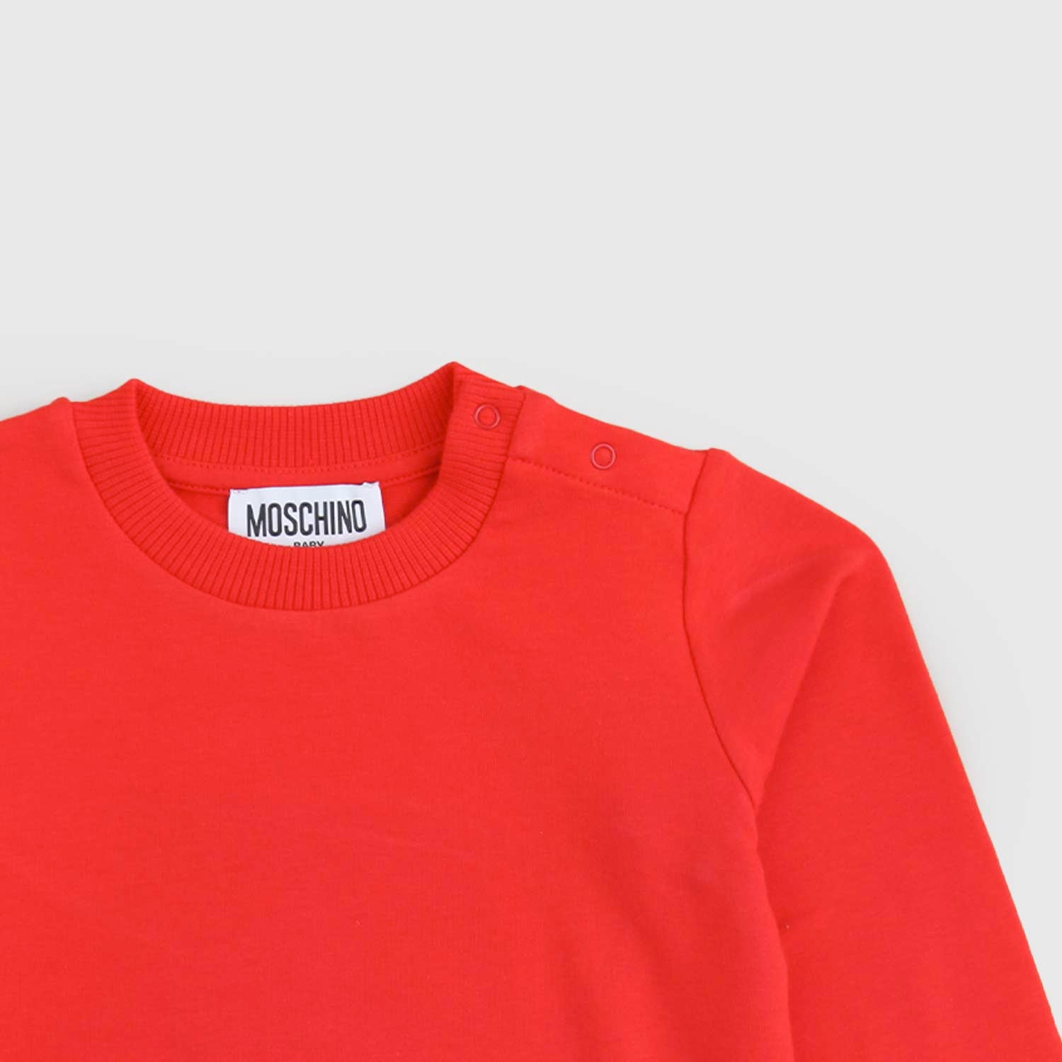 Felpa neonato rossa stampa teddy - annameglio.com abbigliamento moda