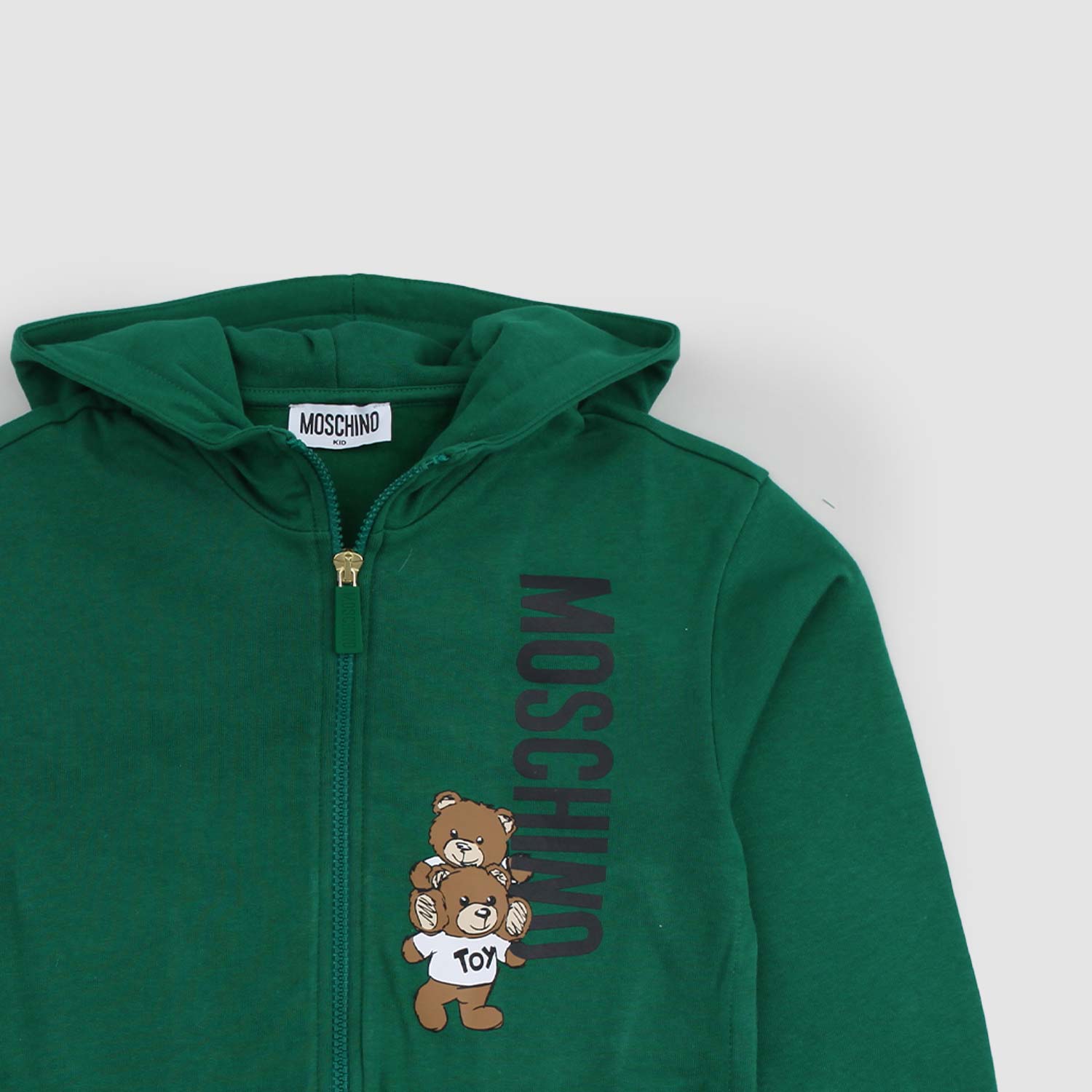 Felpa verde con cappuccio e zip - annameglio.com abbigliamento moda