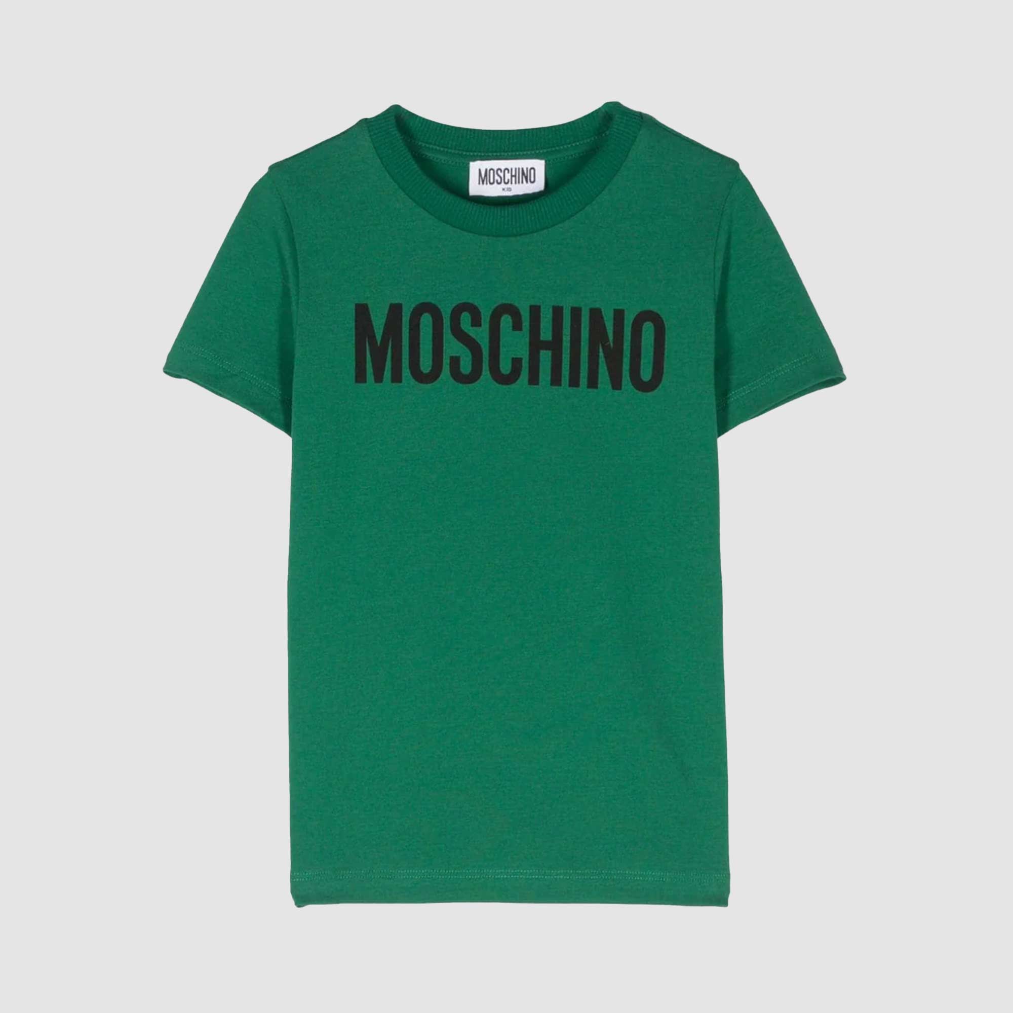T-shirt Verde Firmata MOSCHINO KIDS - annameglio.com abbigliamento moda