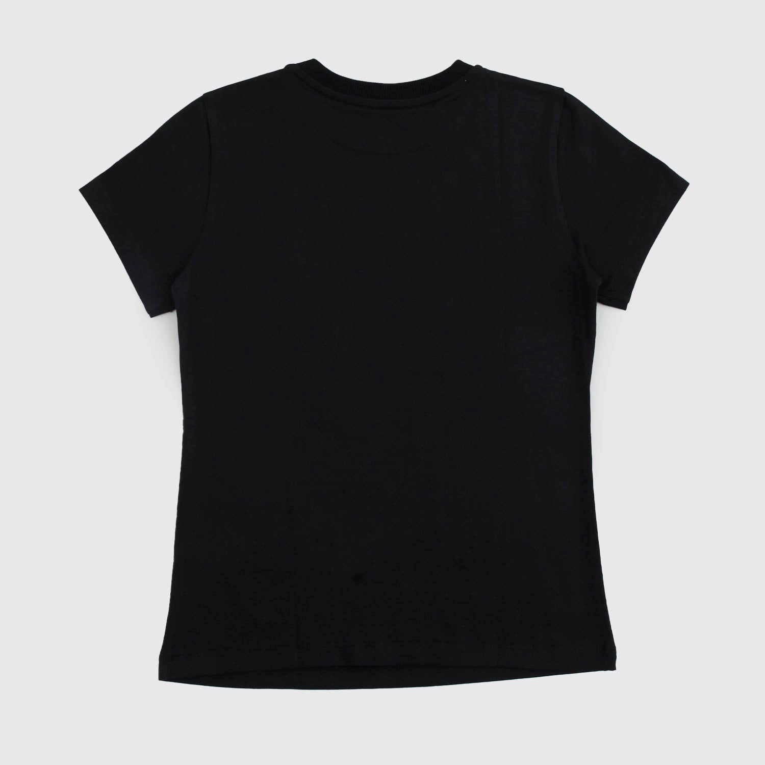 T-shirt nera con logo bianco in contrasto - annameglio.com abbigliamento moda