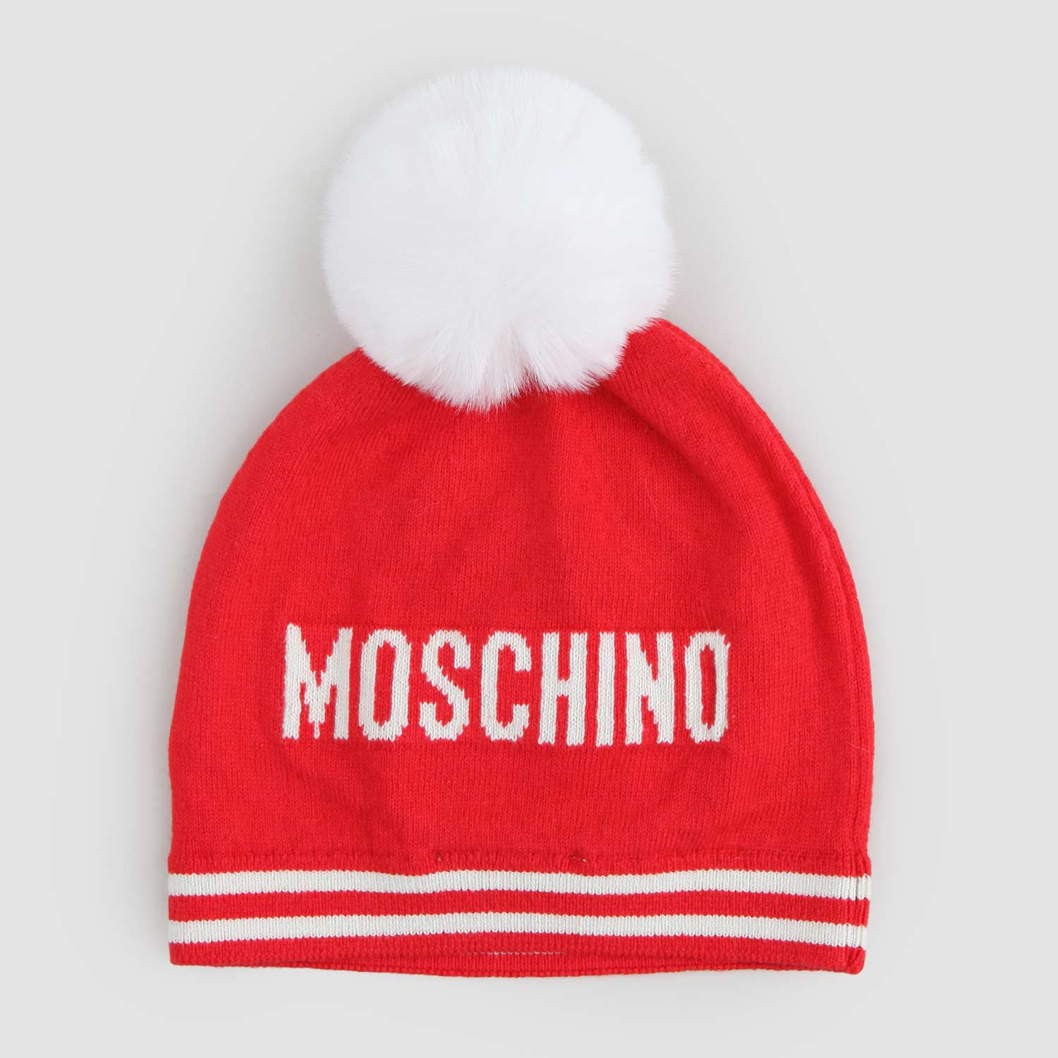 Berretto Rosso Con Stampa con Teddy Bear - annameglio.com abbigliamento moda