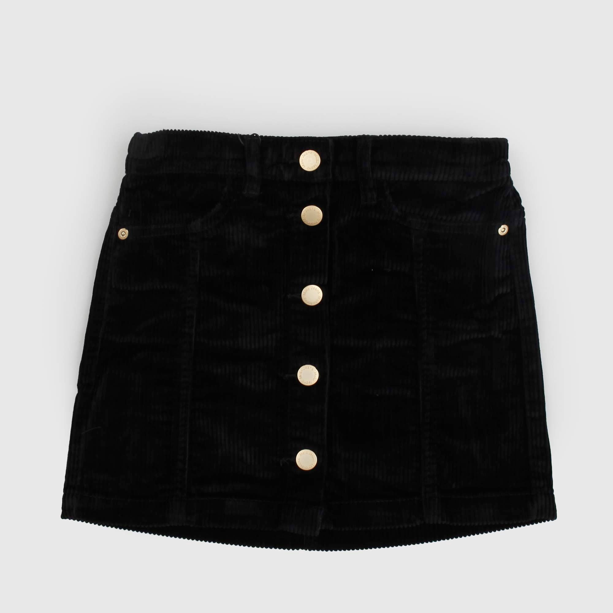 Gonna corta Bera in velluto nero - annameglio.com abbigliamento moda