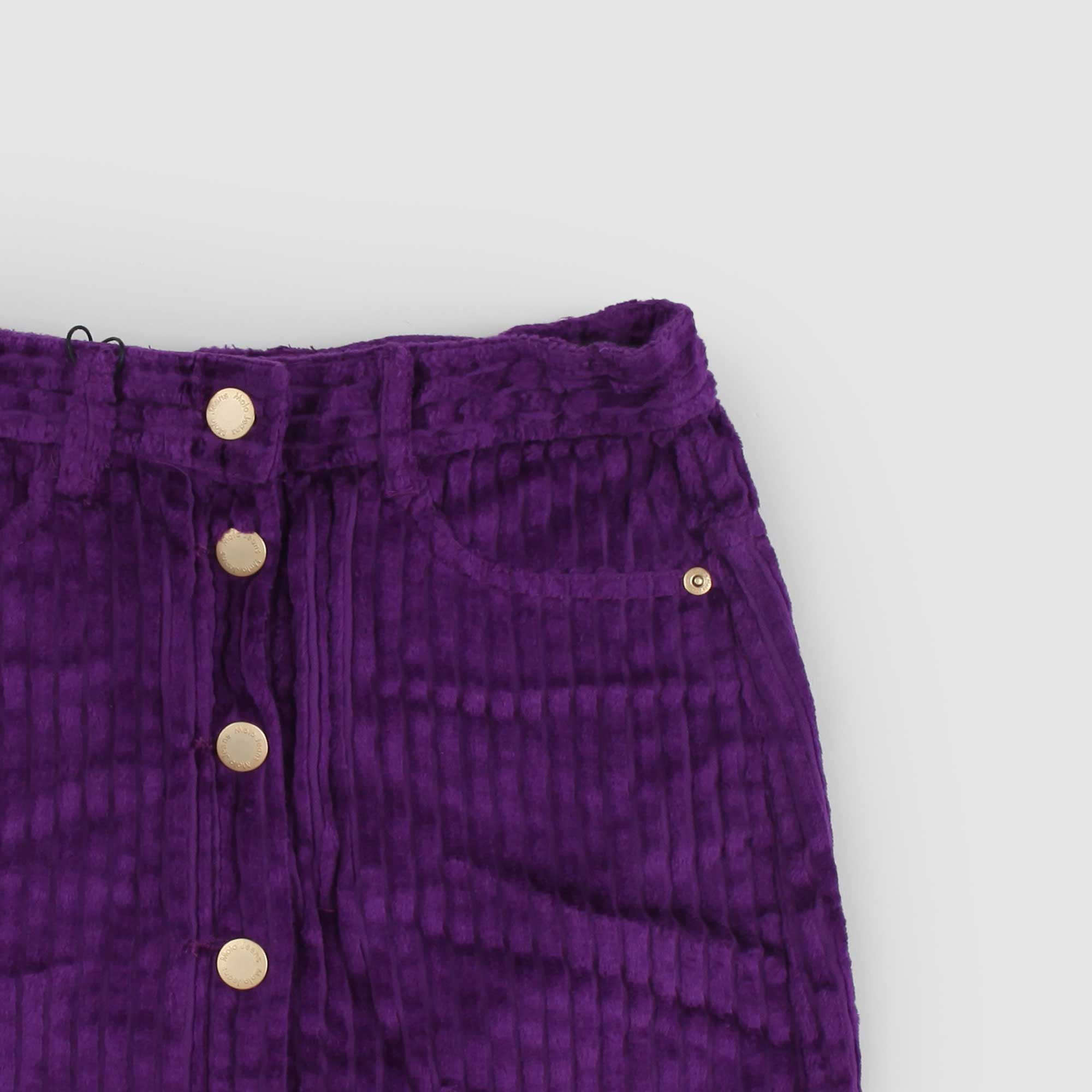 Gonna corta Molo in velluto viola - annameglio.com abbigliamento moda