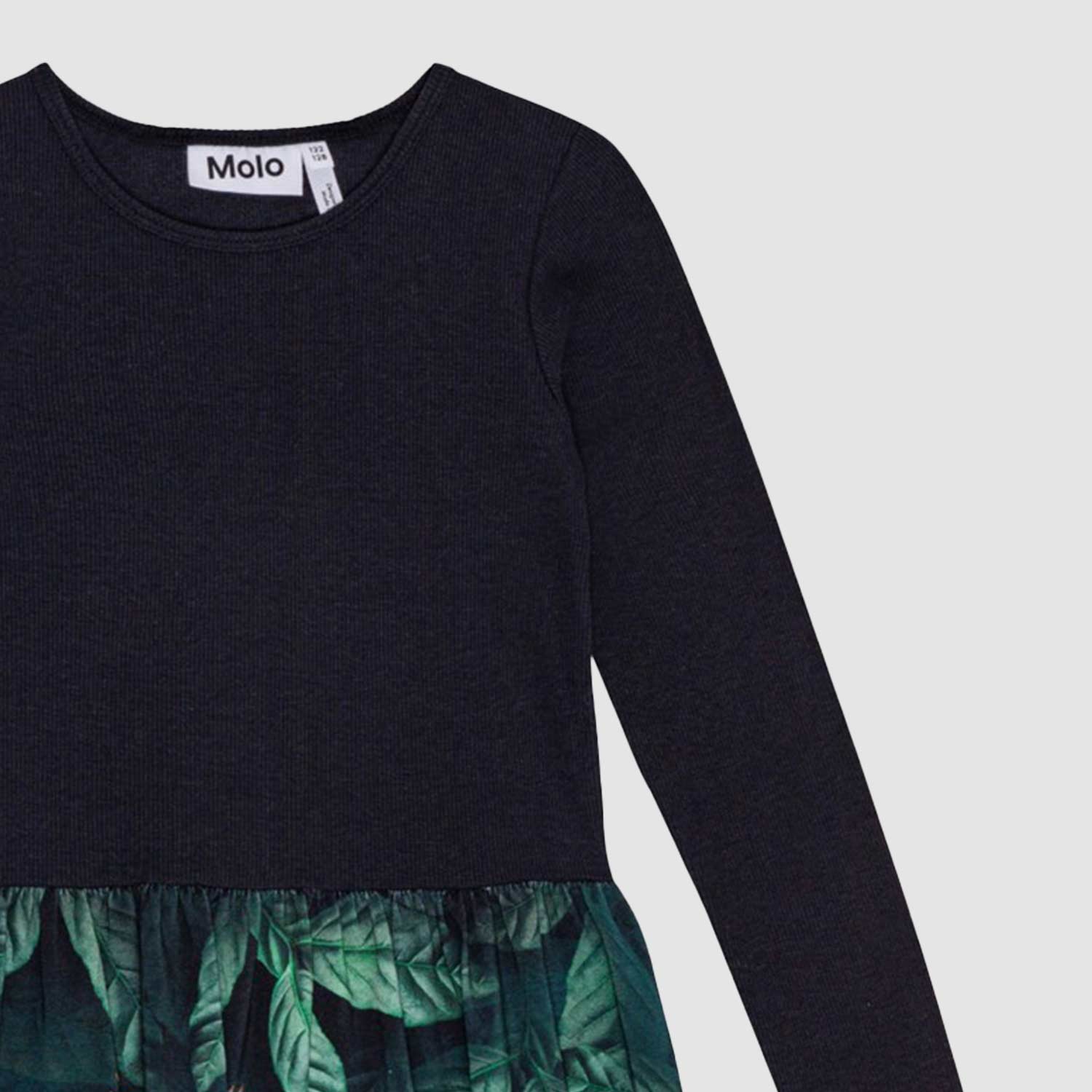 Abito Credence nero a maniche lunghe con stampa - annameglio.com abbigliamento moda