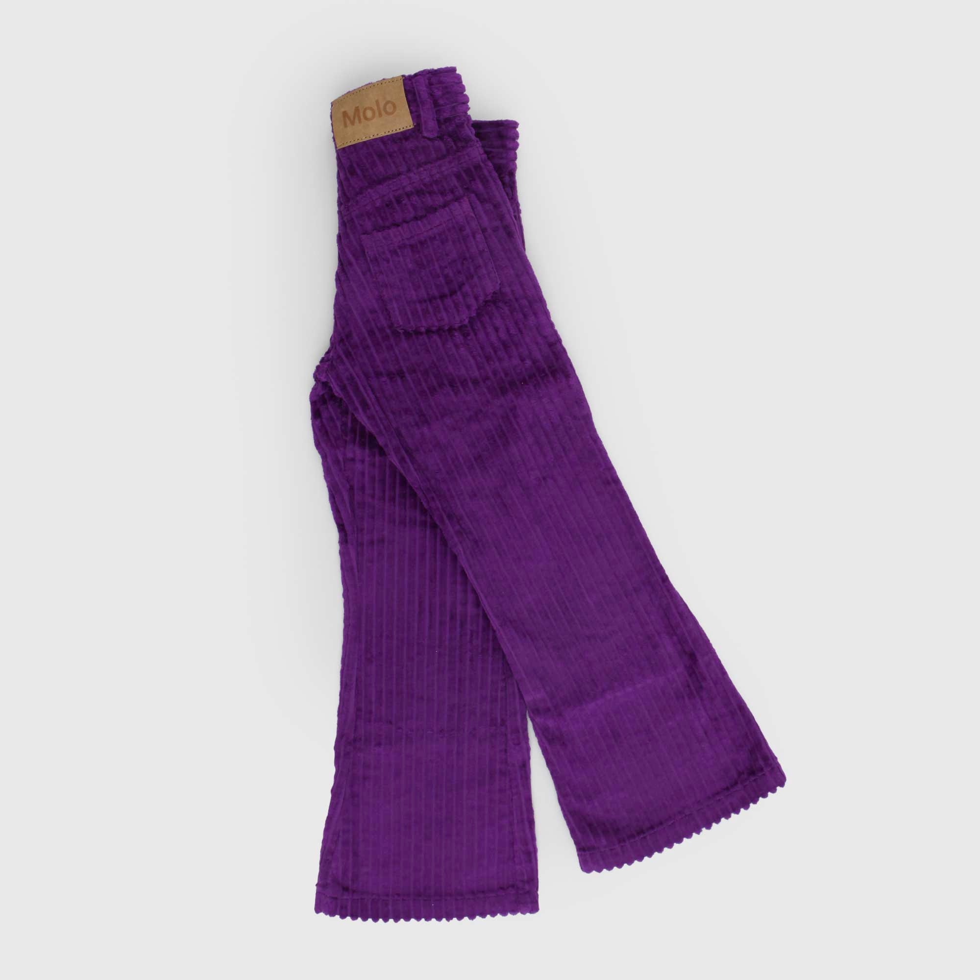 Pantaloni Aida svasati in velluto viola - annameglio.com abbigliamento moda
