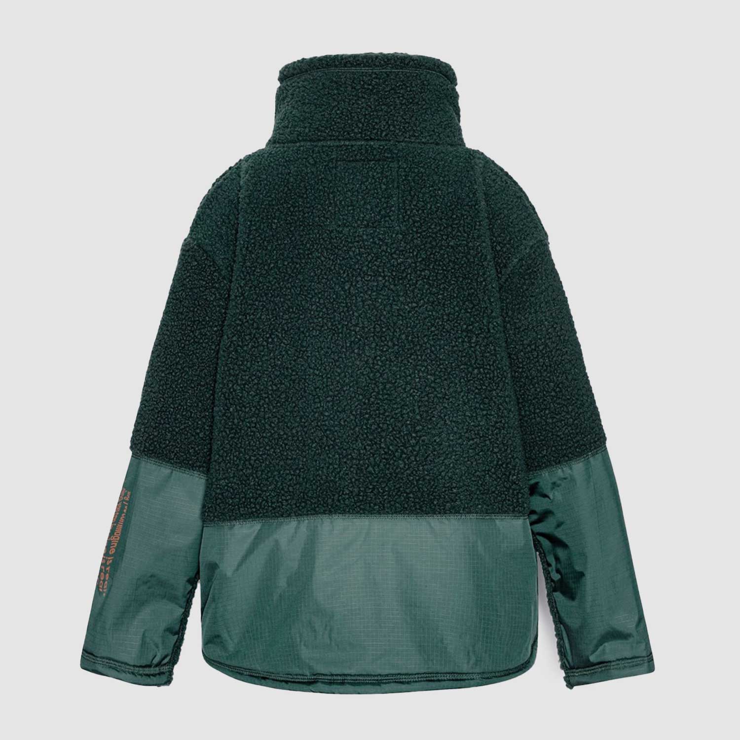 Giacca Utha Unisex Pile Verde pino con collo alto - annameglio.com abbigliamento moda