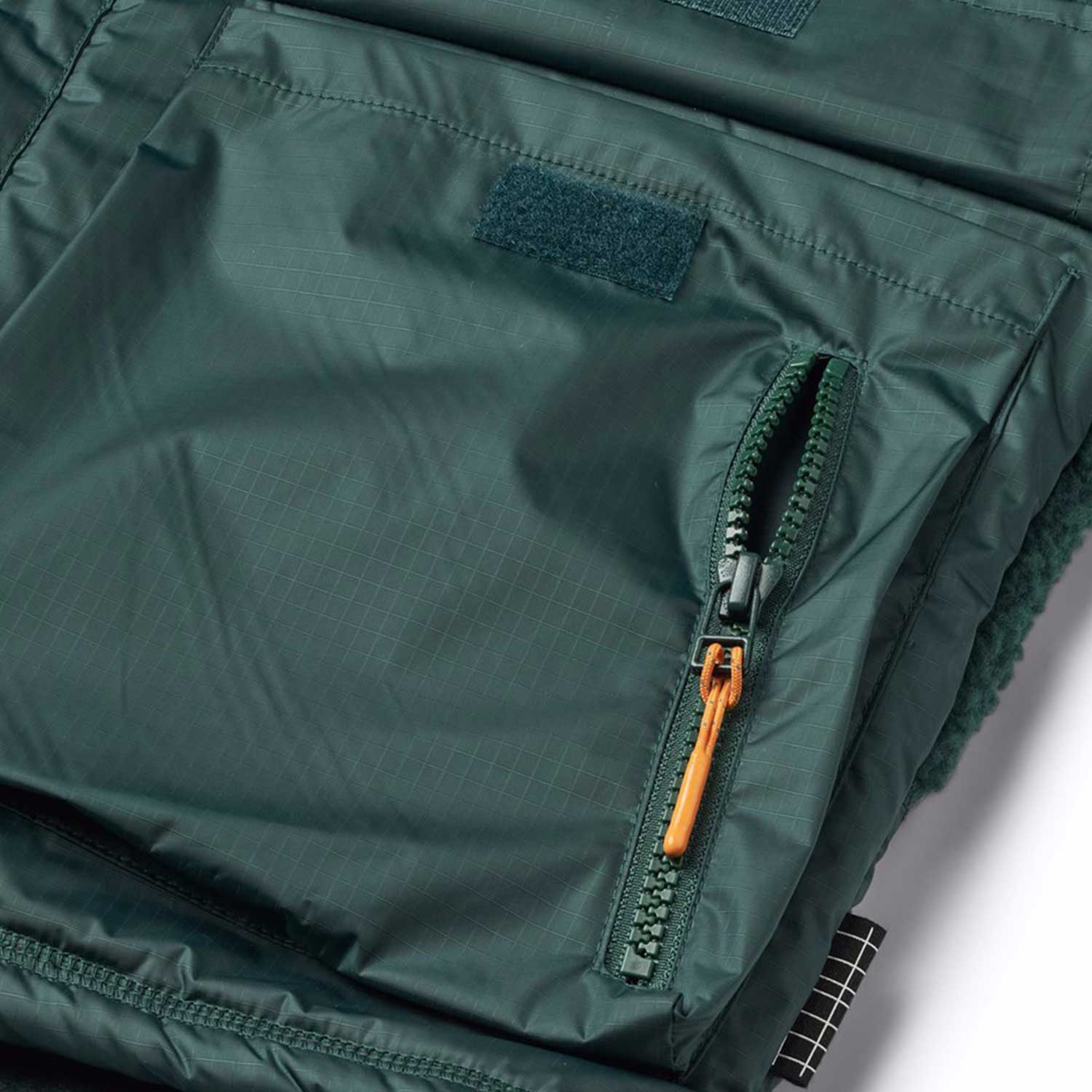 Giacca Utha Unisex Pile Verde pino con collo alto - annameglio.com abbigliamento moda