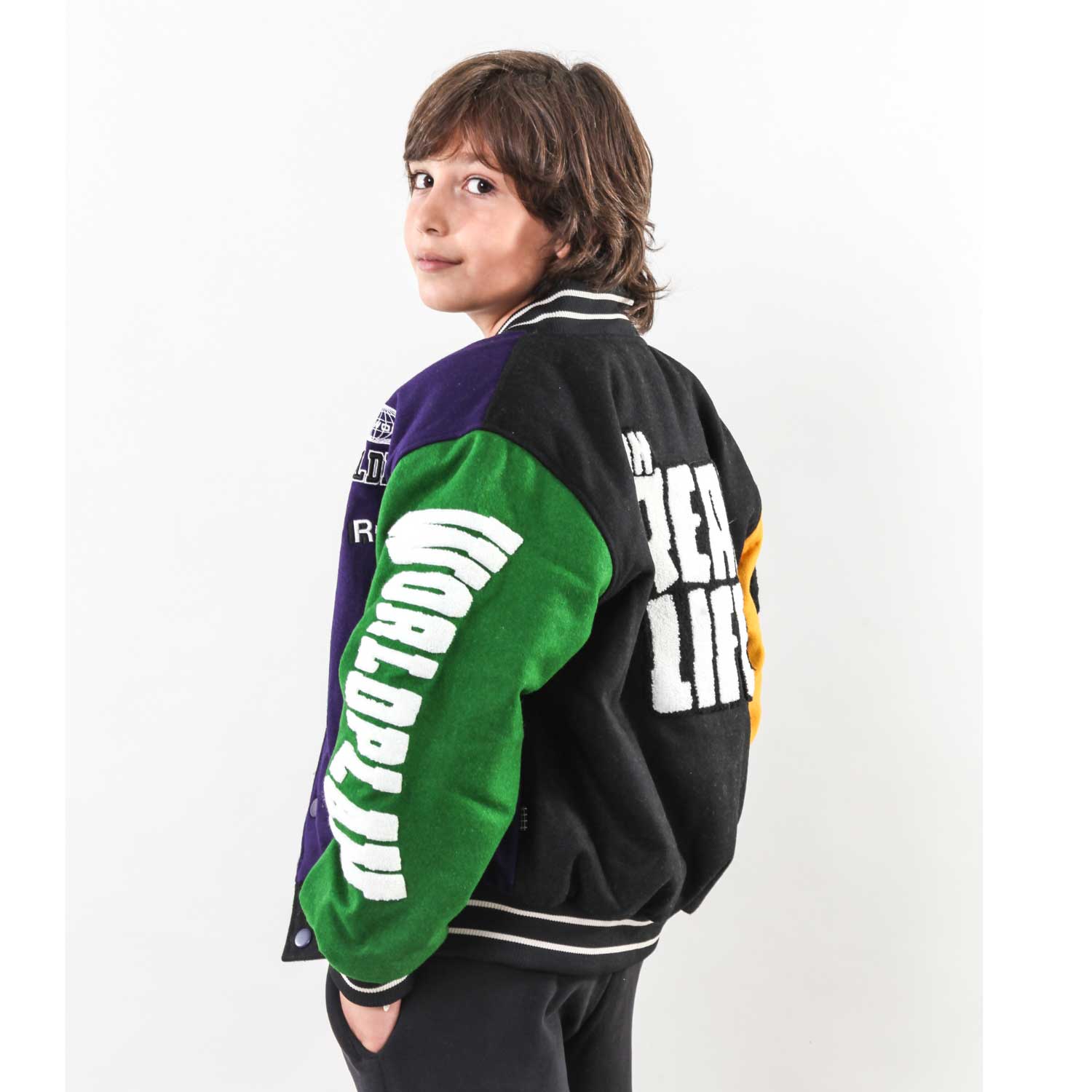 Giacca baseball Hani multicolor - annameglio.com abbigliamento moda