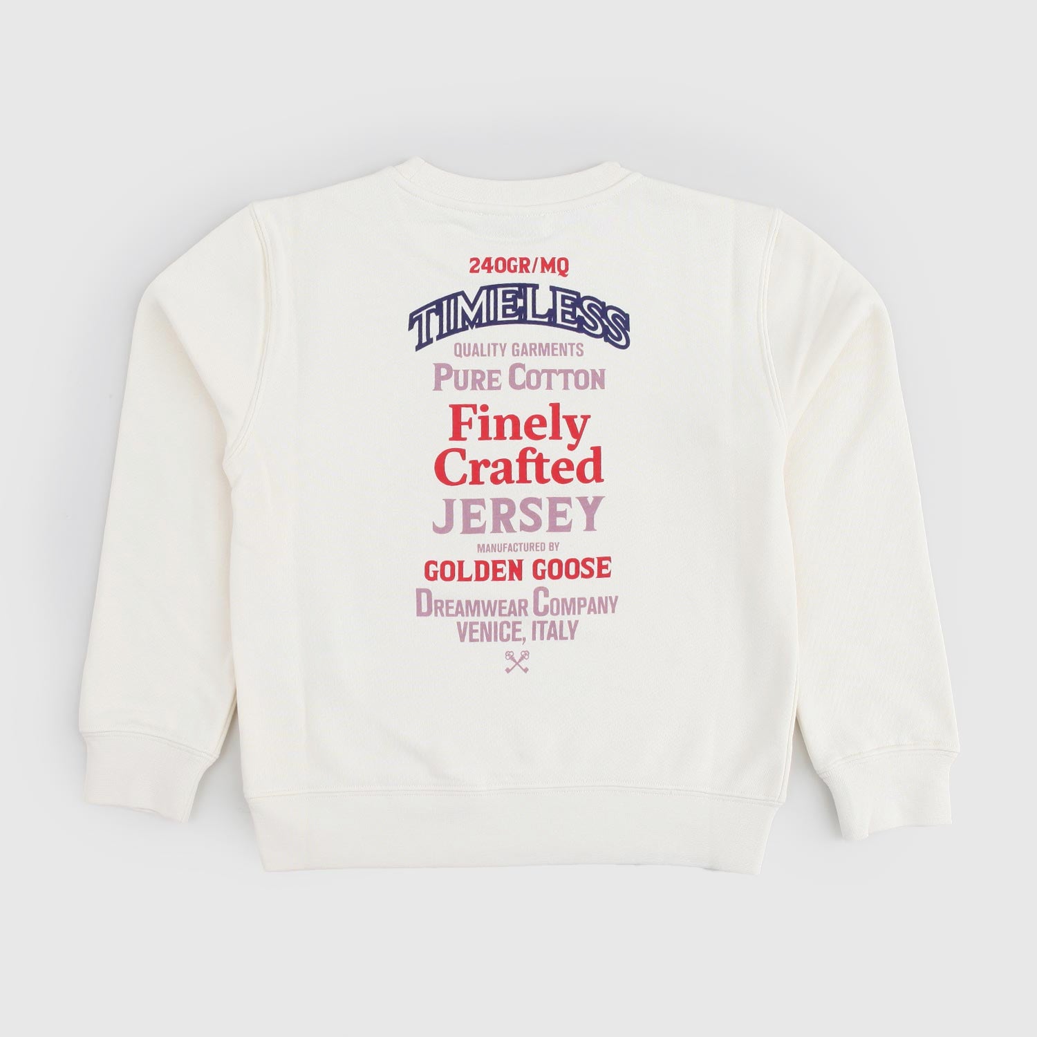 T-shirt Bianco Vissuto con Stampa sul Retro - annameglio.com abbigliamento moda