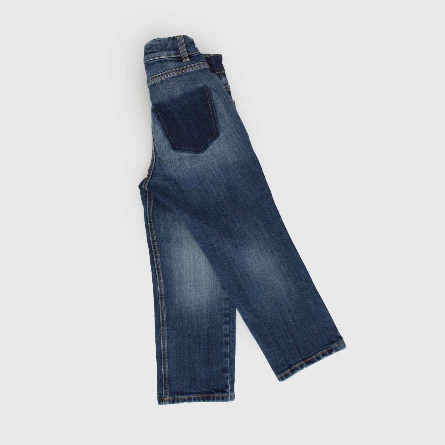 Pantalone blue denim pocket imprinted - annameglio.com abbigliamento moda