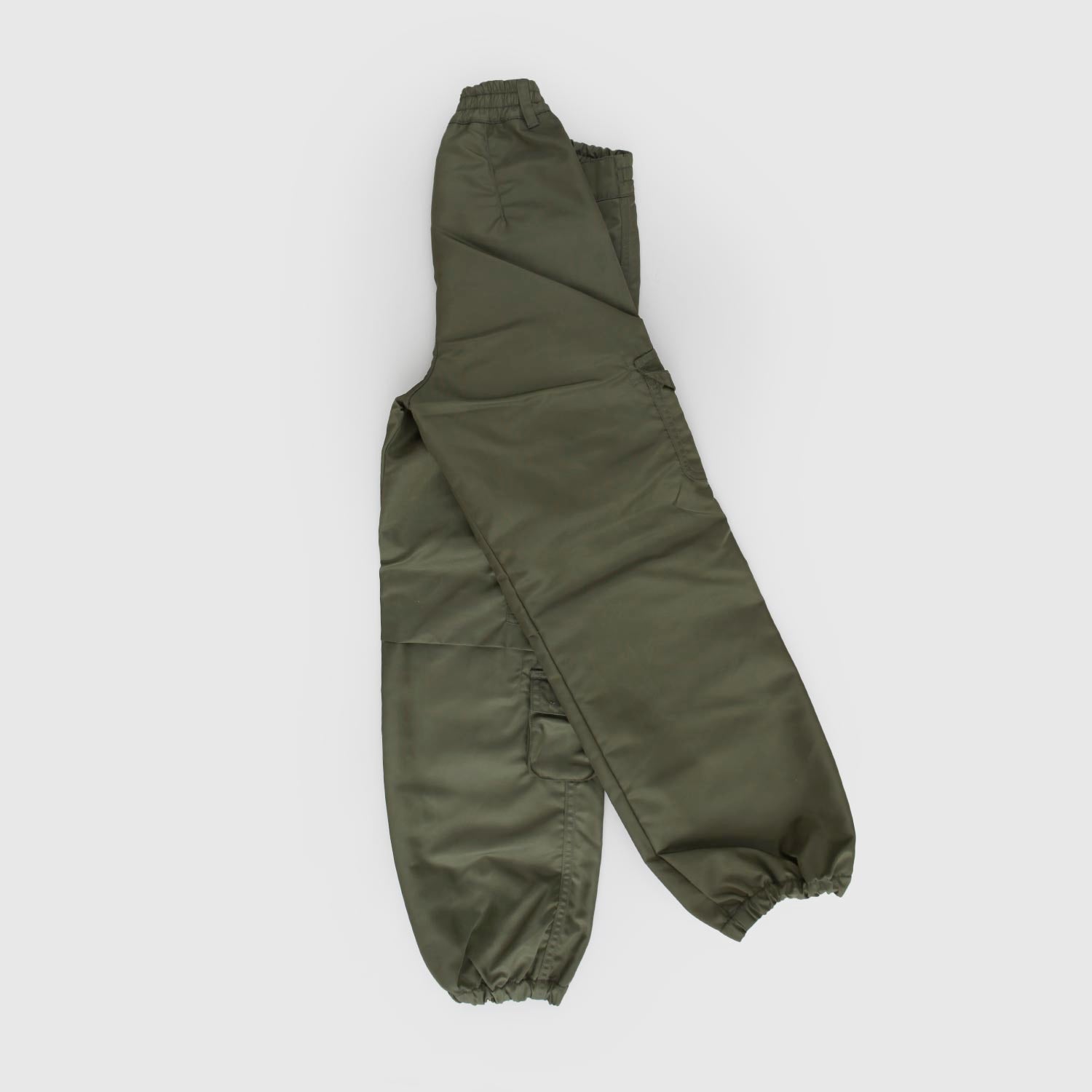 Pantalone cargo tessuto tecnico verde militare - annameglio.com abbigliamento moda