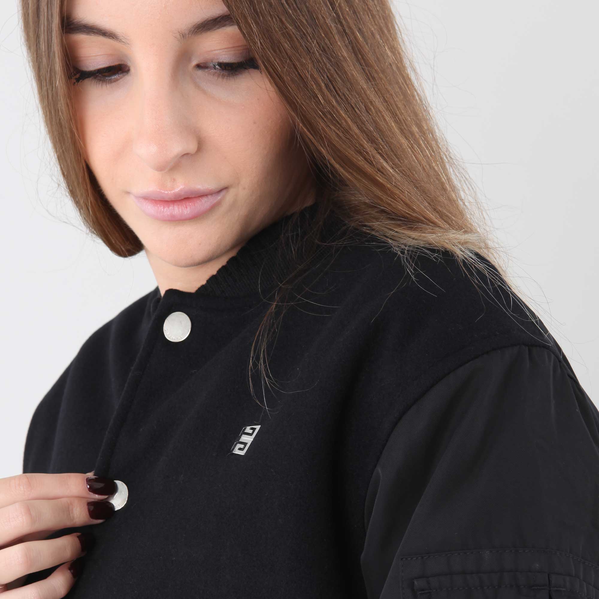 Giacca Bimateriale Ricamata GIVENCHY - annameglio.com abbigliamento moda