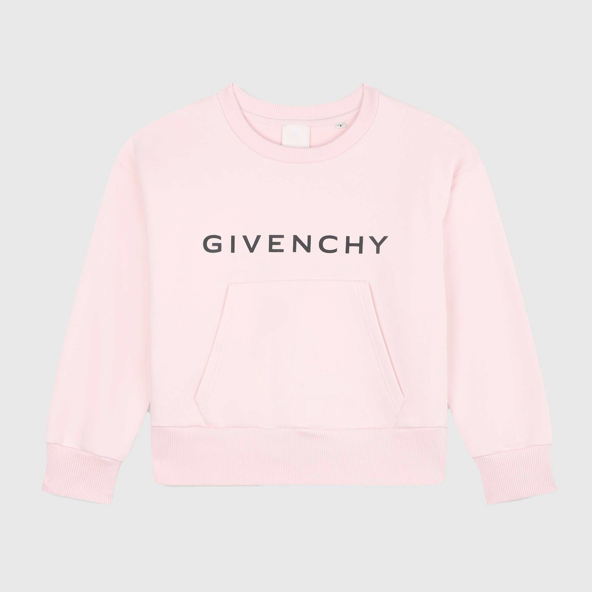 Felpa Rosa con Girocollo e Stampa 4G - annameglio.com abbigliamento moda