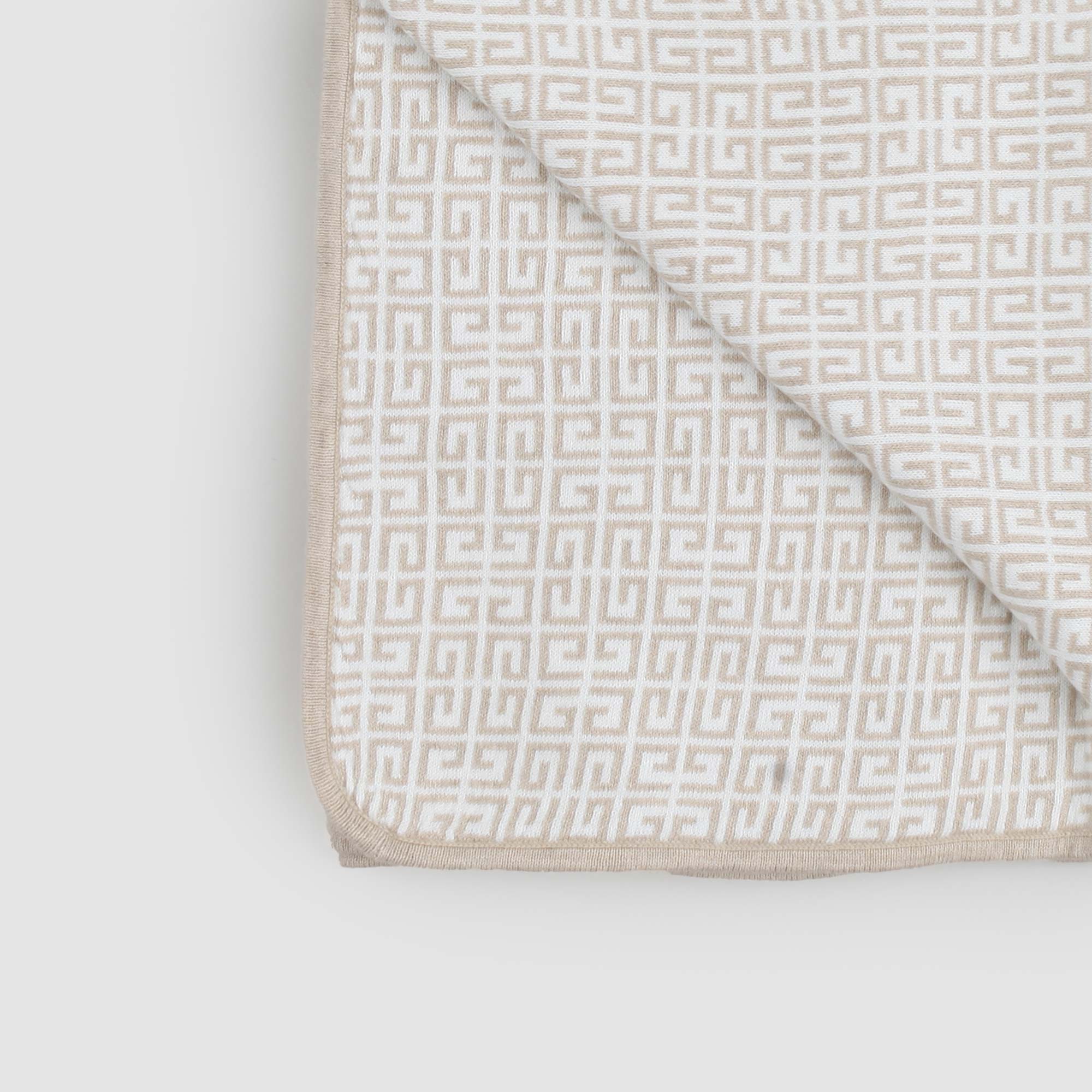 Coperta beige con logo e motivo 4G - annameglio.com abbigliamento moda