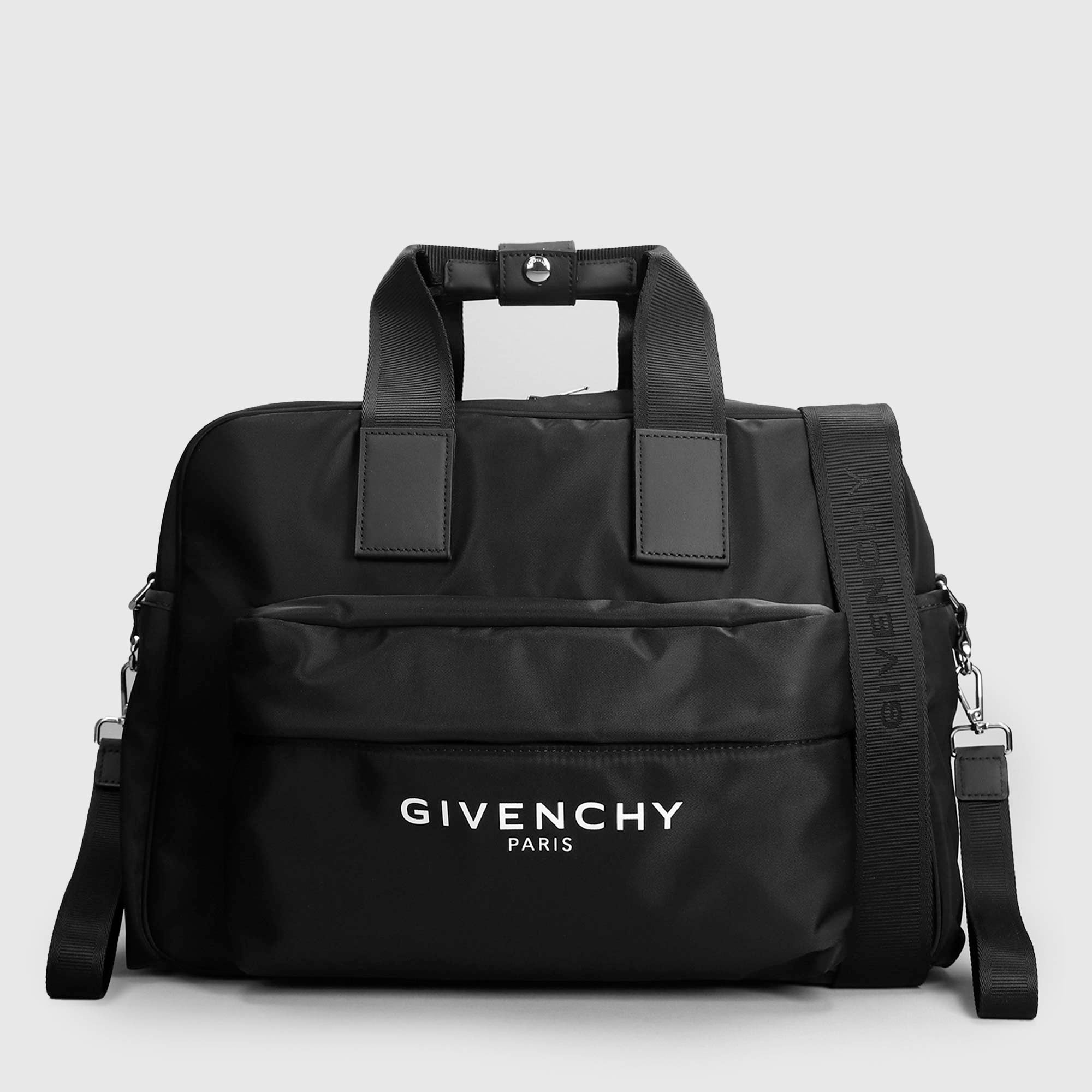 Borsa fasciatoio nera con logo con accessori - annameglio.com abbigliamento moda