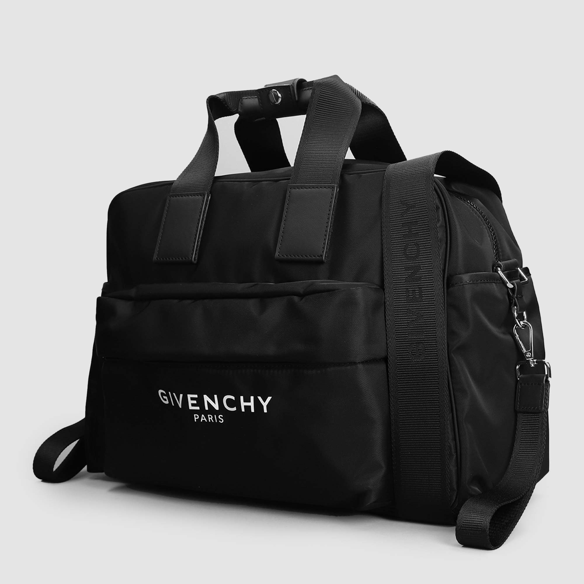 Borsa fasciatoio nera con logo con accessori - annameglio.com abbigliamento moda