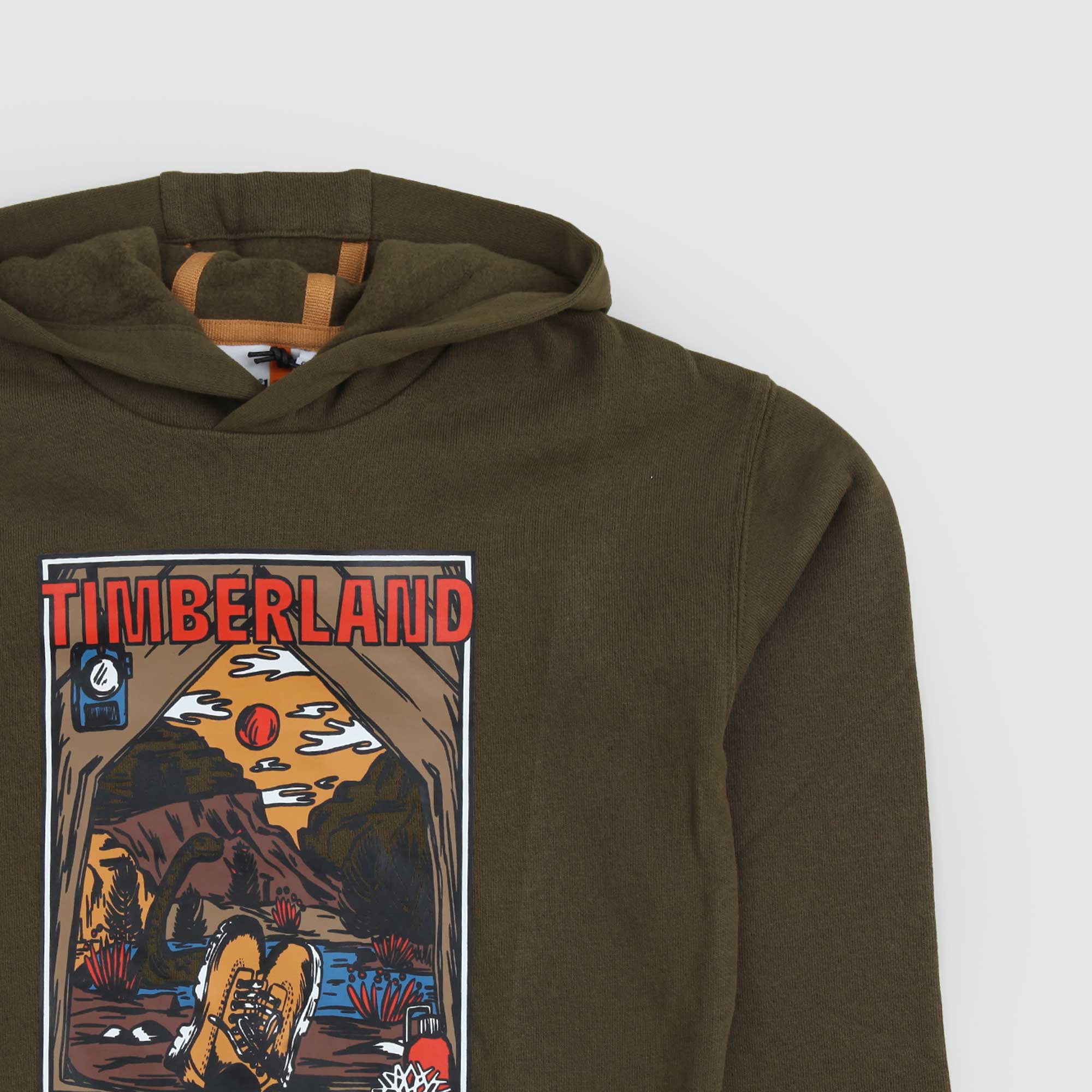 Felpa con cappuccio e stampa Kaki - annameglio.com abbigliamento moda