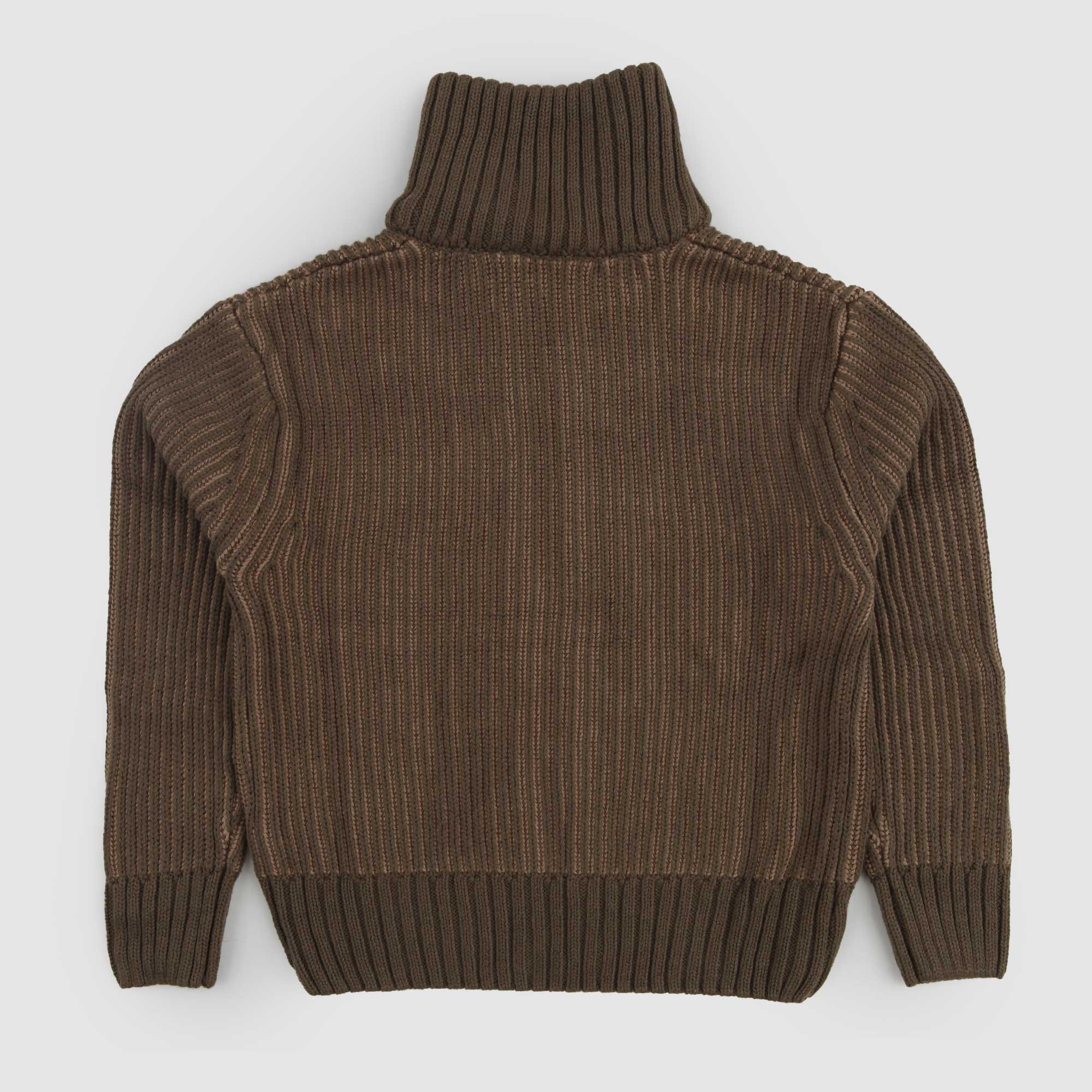 Cardigan Kaki Con Zip A Collo Alto A Coste Inglesi - annameglio.com abbigliamento moda