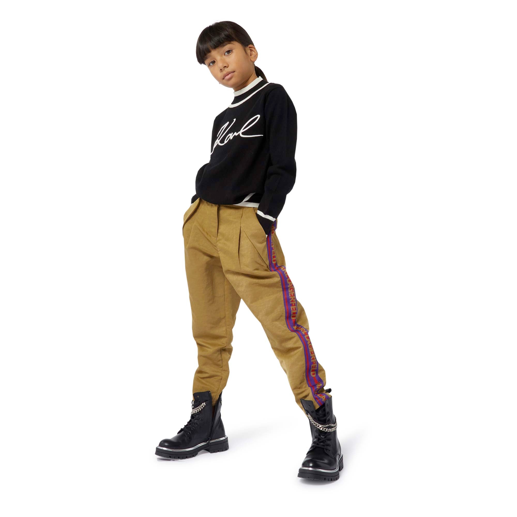 Pantaloni beige con fascia superiore - annameglio.com abbigliamento moda