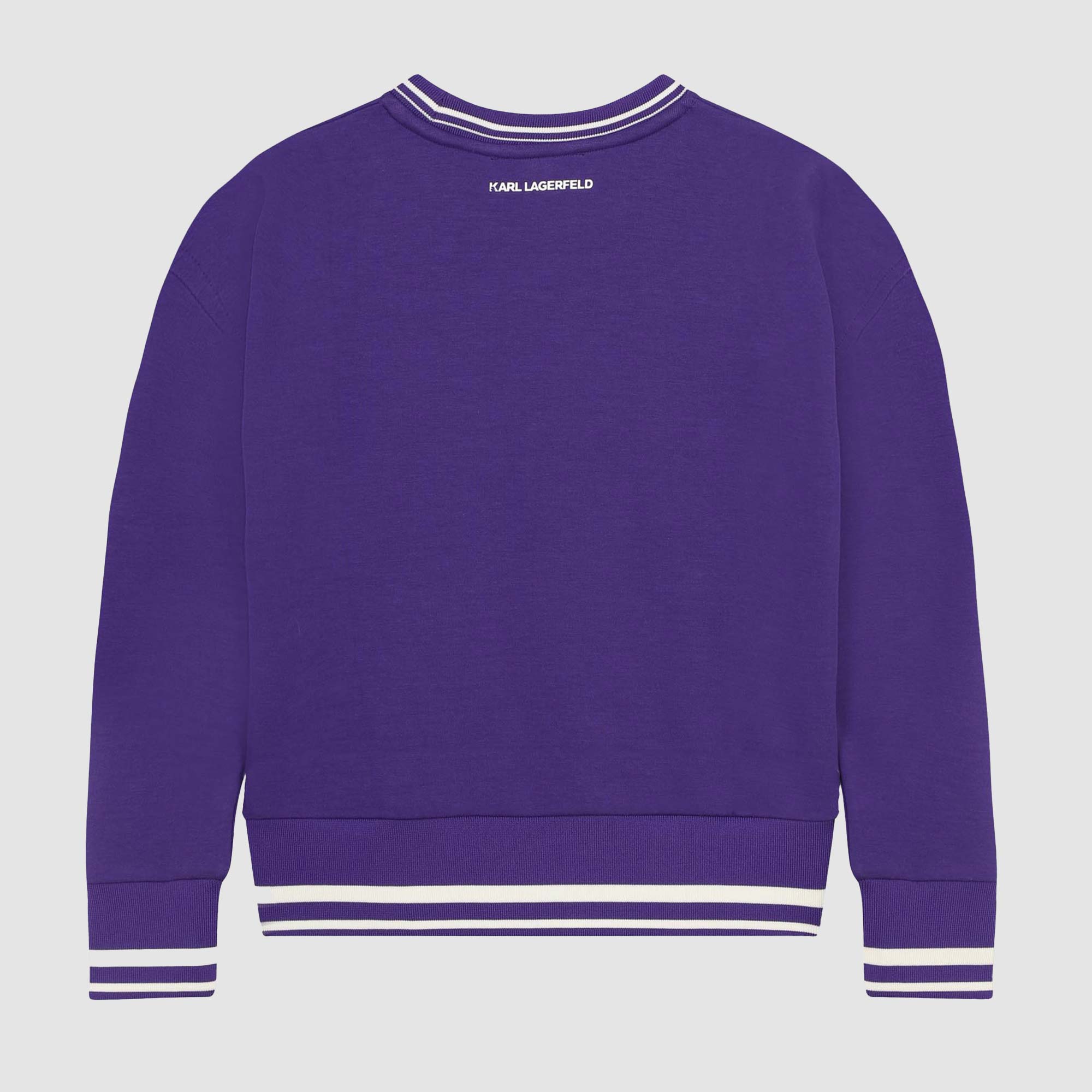 Felpa girocollo viola con logo - annameglio.com abbigliamento moda
