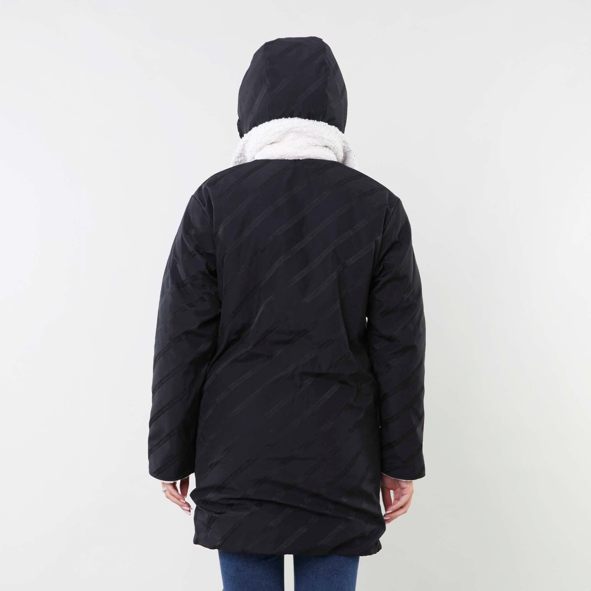 Parka ecopelliccia reversibile con cappuccio - annameglio.com abbigliamento moda