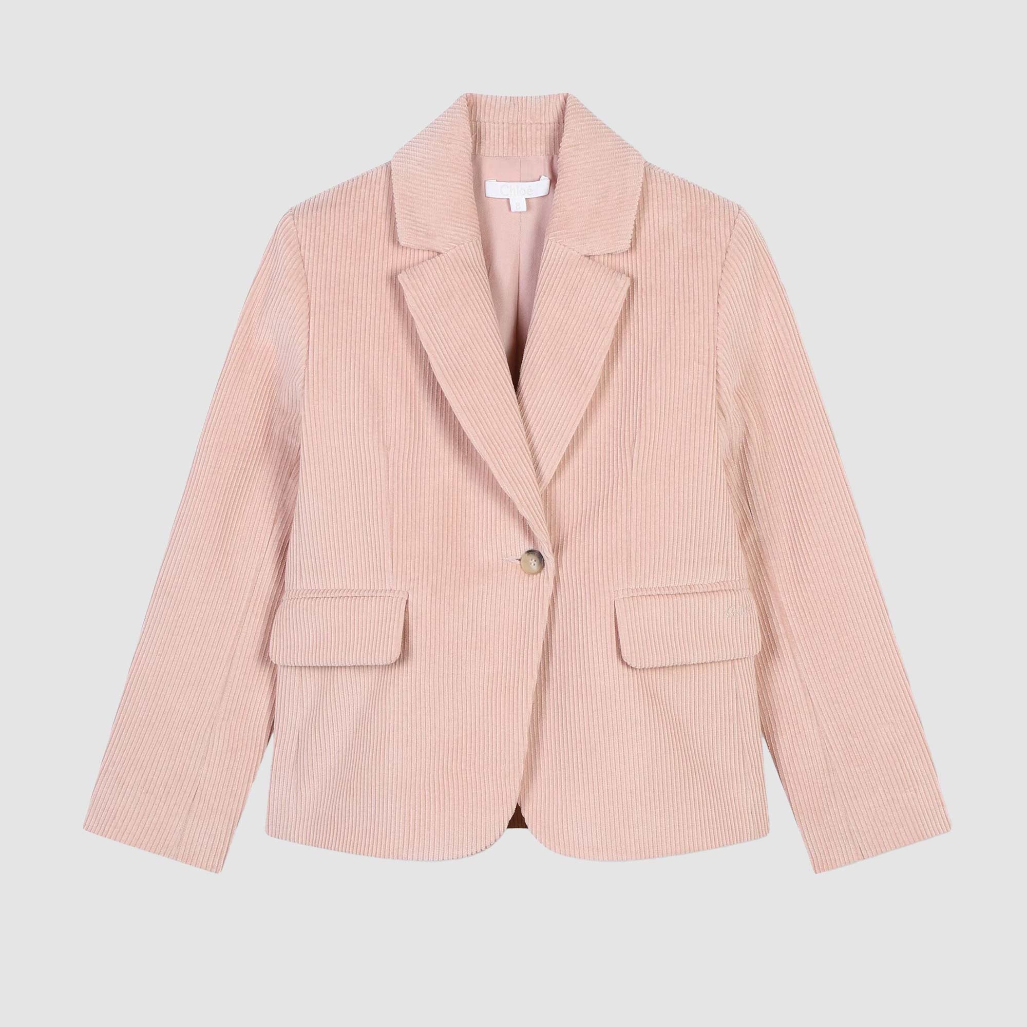 Giacca Rosa in Velluto a Coste CHLOE - annameglio.com abbigliamento moda