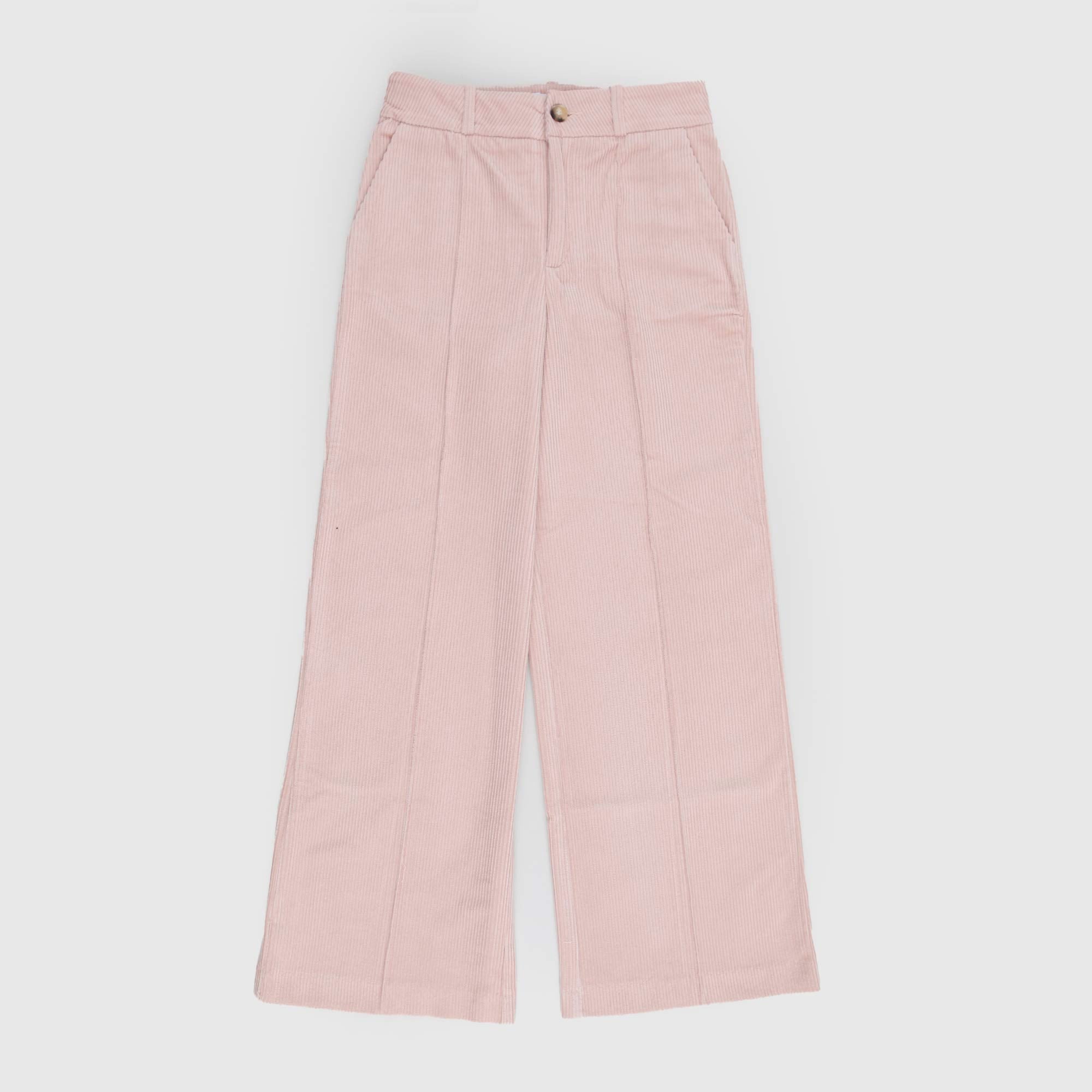 Pantalone in velluto a coste rosa - annameglio.com abbigliamento moda