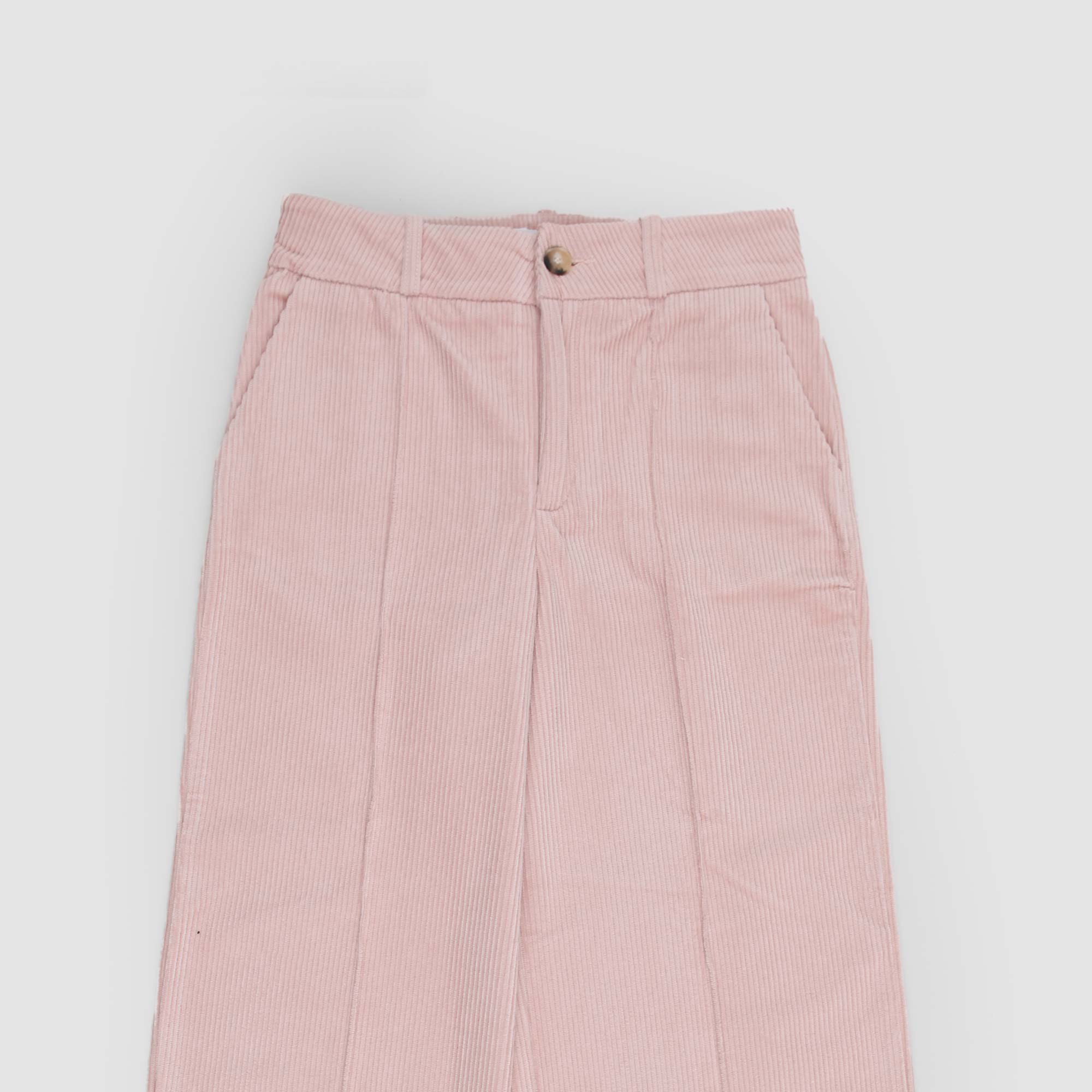 Pantalone in velluto a coste rosa - annameglio.com abbigliamento moda