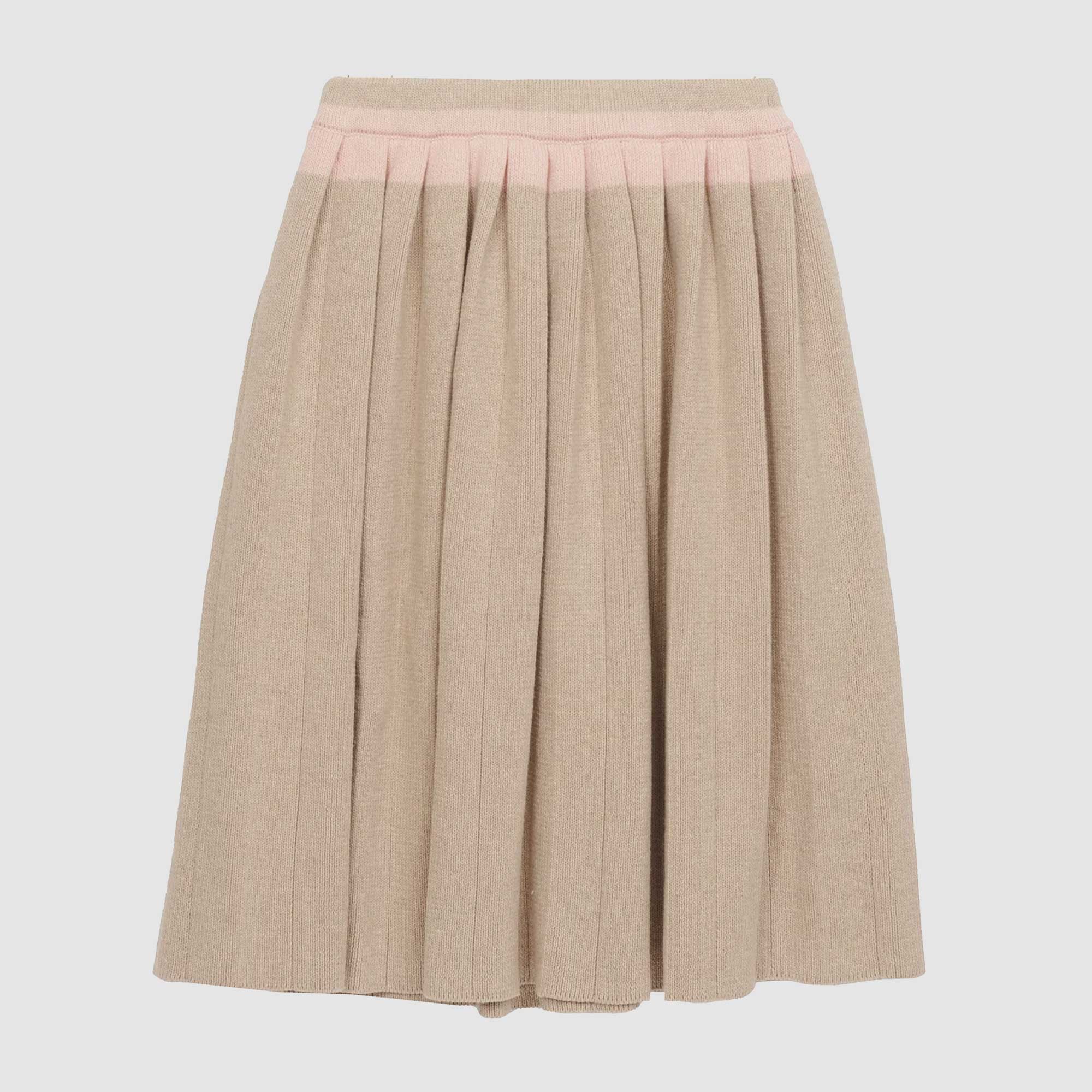Gonna plissettata beige e rosa - annameglio.com abbigliamento moda