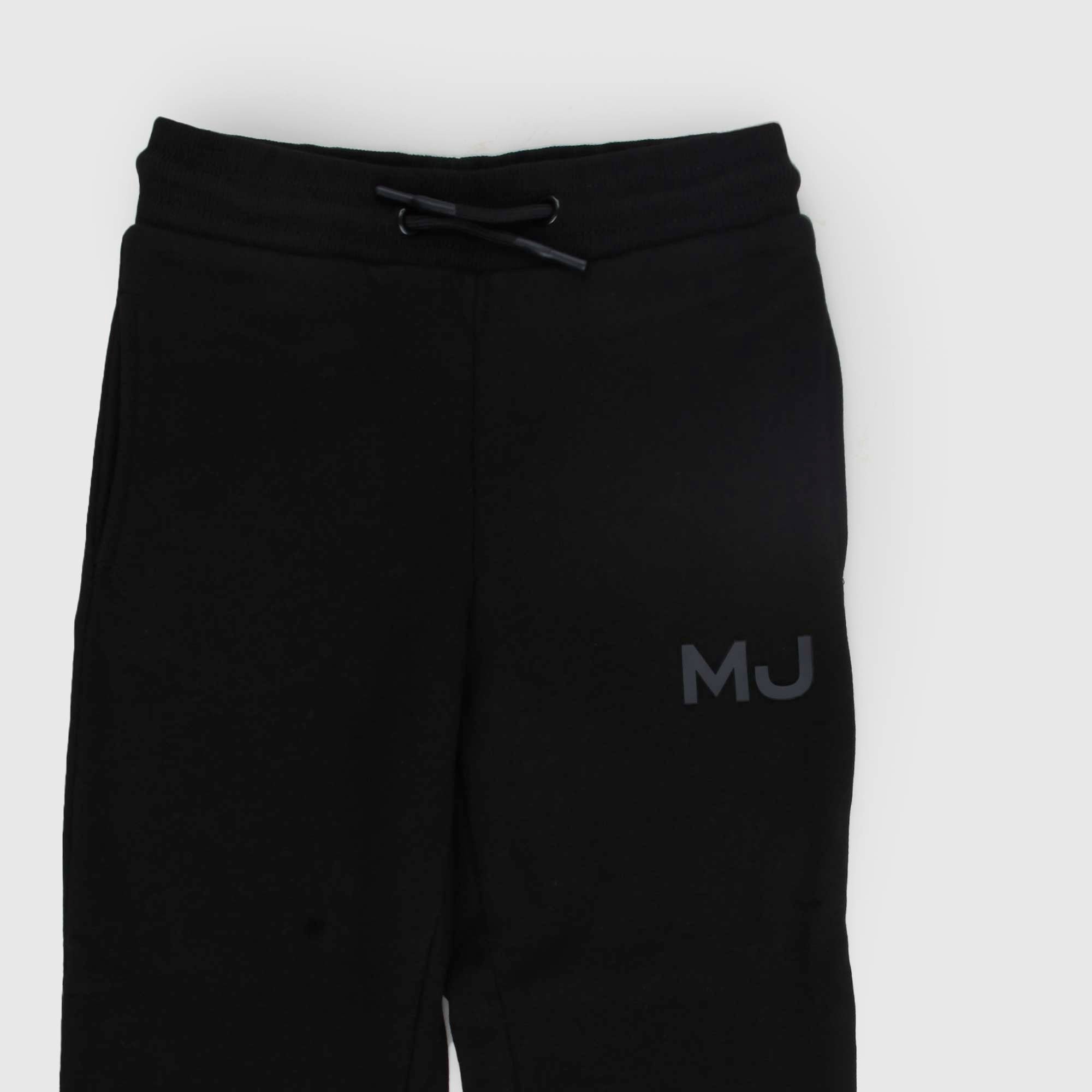 Pantalone Jogger nero con logo gommato - annameglio.com abbigliamento moda