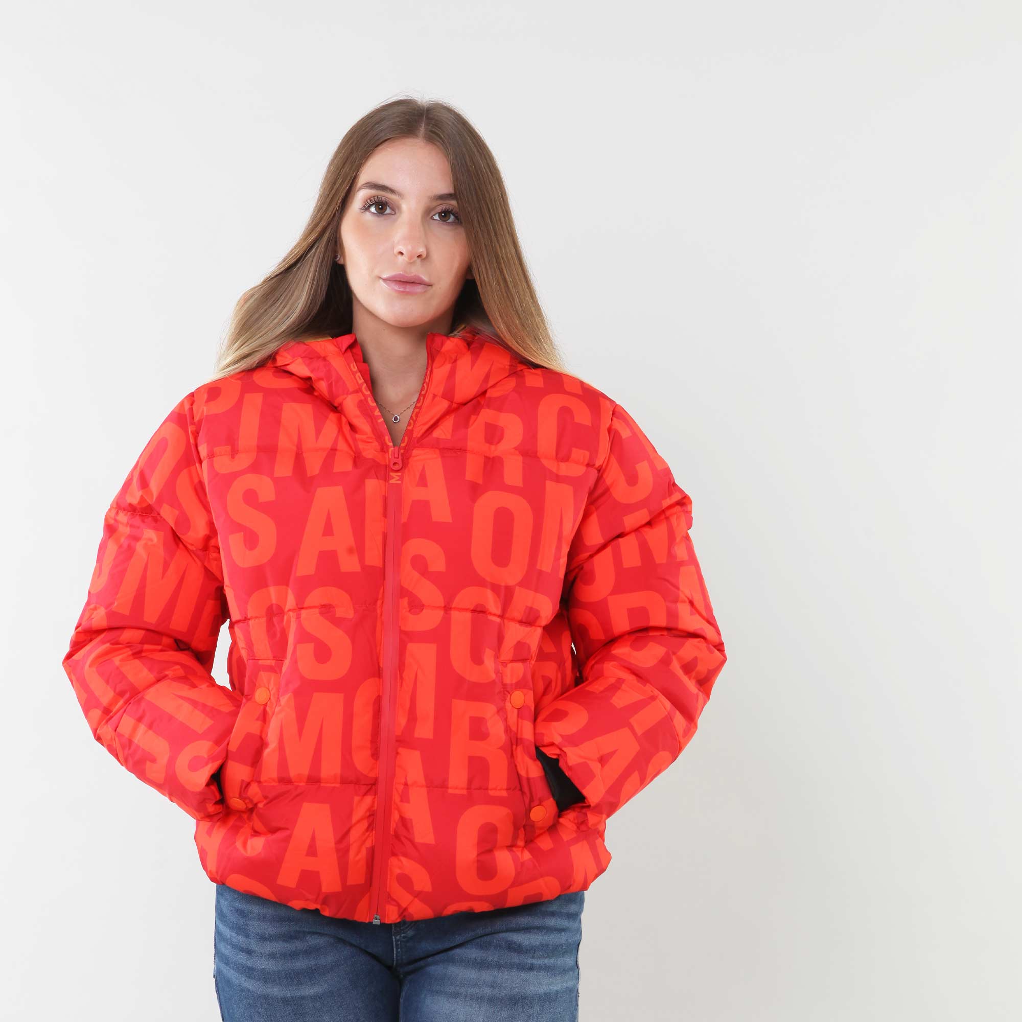 Piumino Unisex rosso e arancio con monogramma - annameglio.com abbigliamento moda