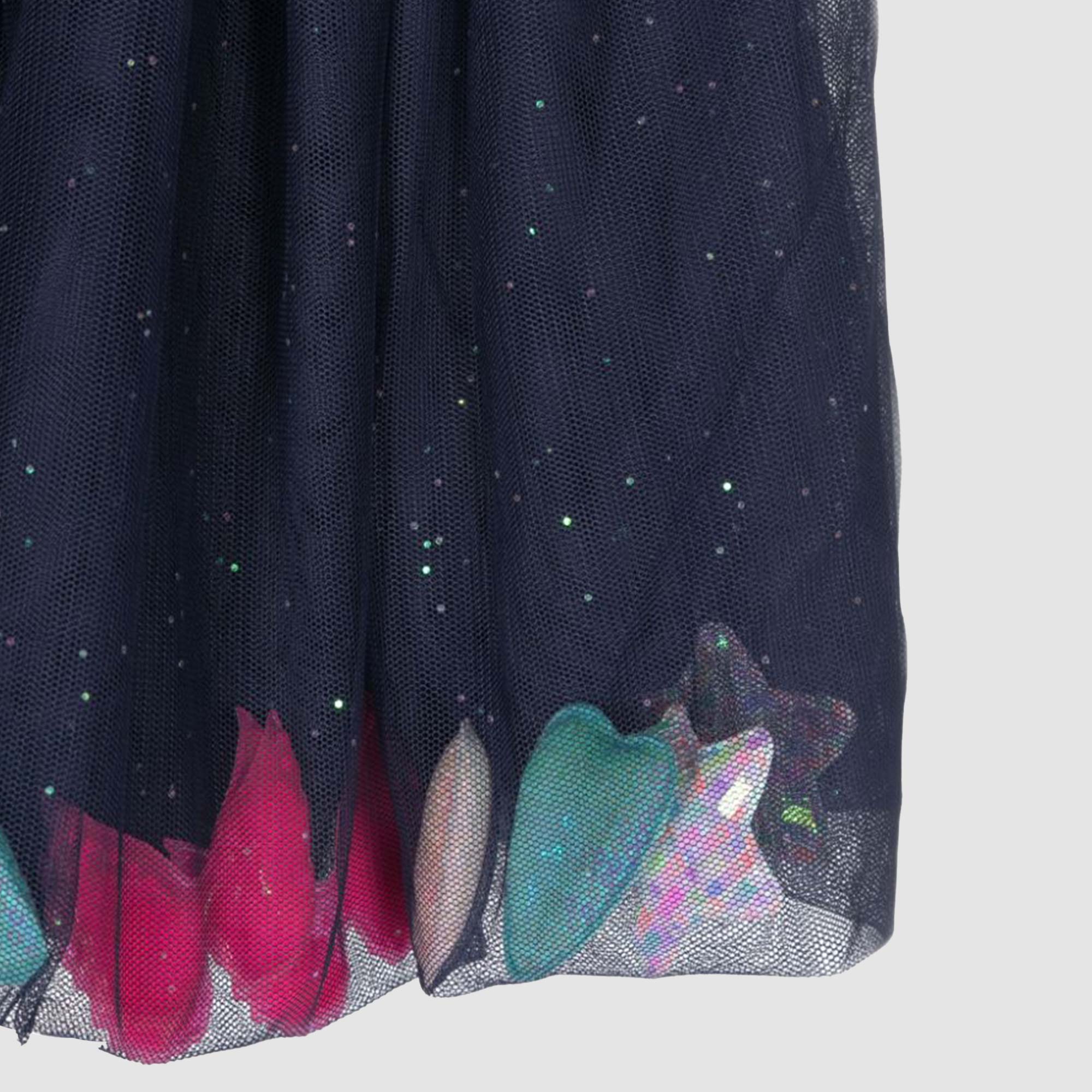 Gonna Blu Multicolor Trama Metallizzata - annameglio.com abbigliamento moda