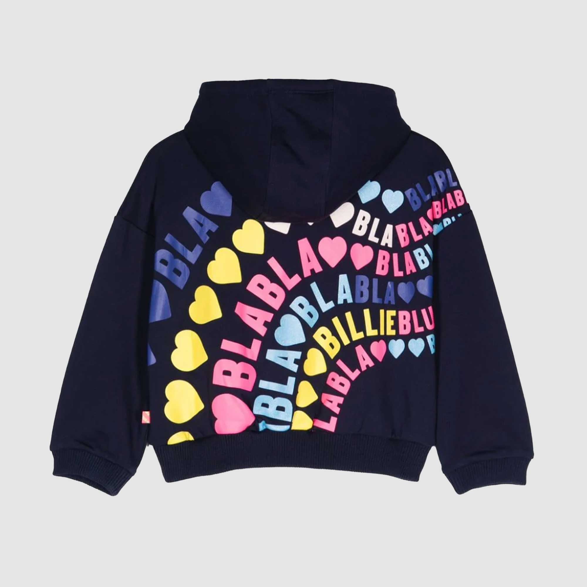 Felpa Blu Con Cappuccio Firmata BILLIEBLUSH - annameglio.com abbigliamento moda