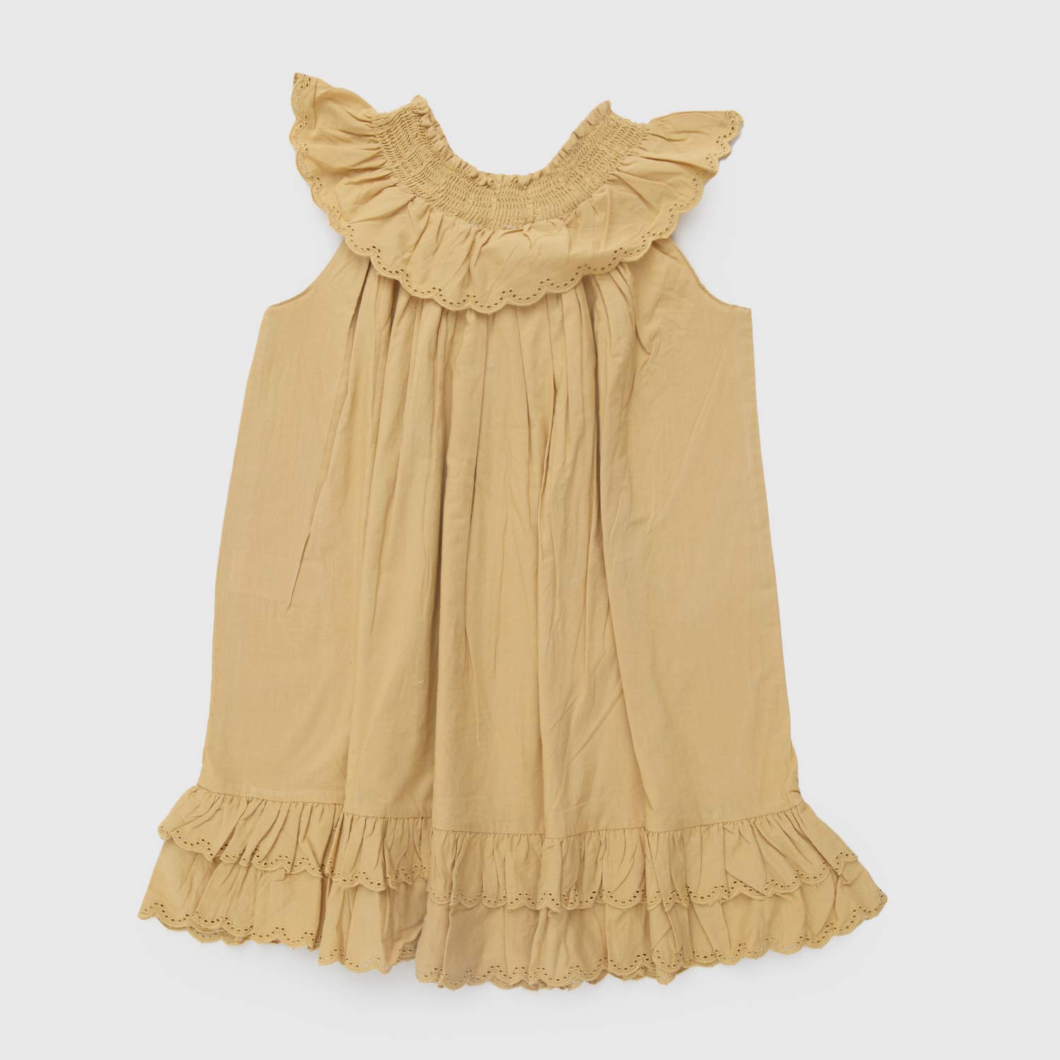 Abito bambina Druse Frill nocciola - annameglio.com abbigliamento moda