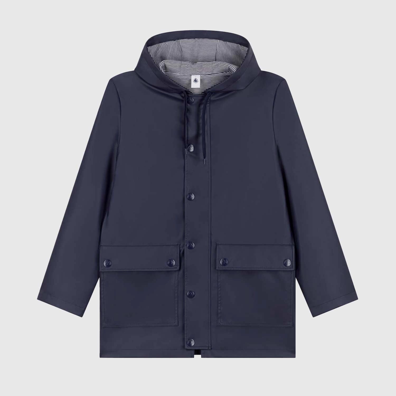 Trench unisex blu con cappuccio - annameglio.com abbigliamento moda