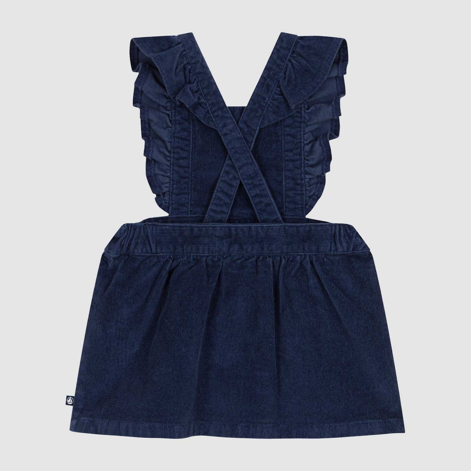 Abito smanicato neonata in velluto blu - annameglio.com abbigliamento moda