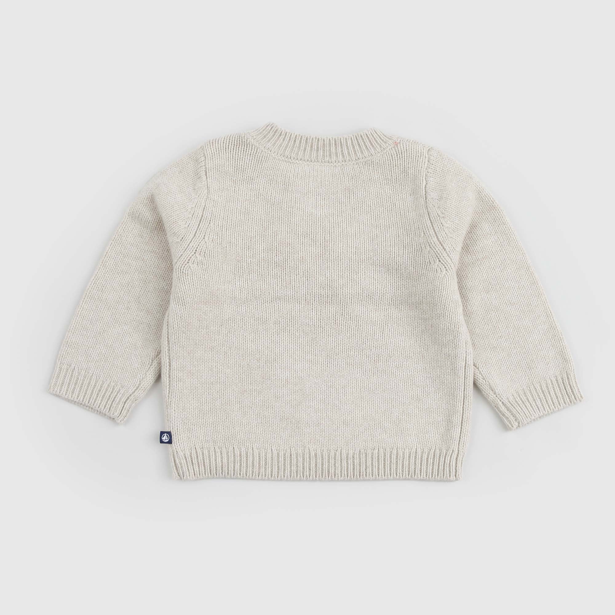 Maglioncino beige chiaro con cuore rosso - annameglio.com abbigliamento moda