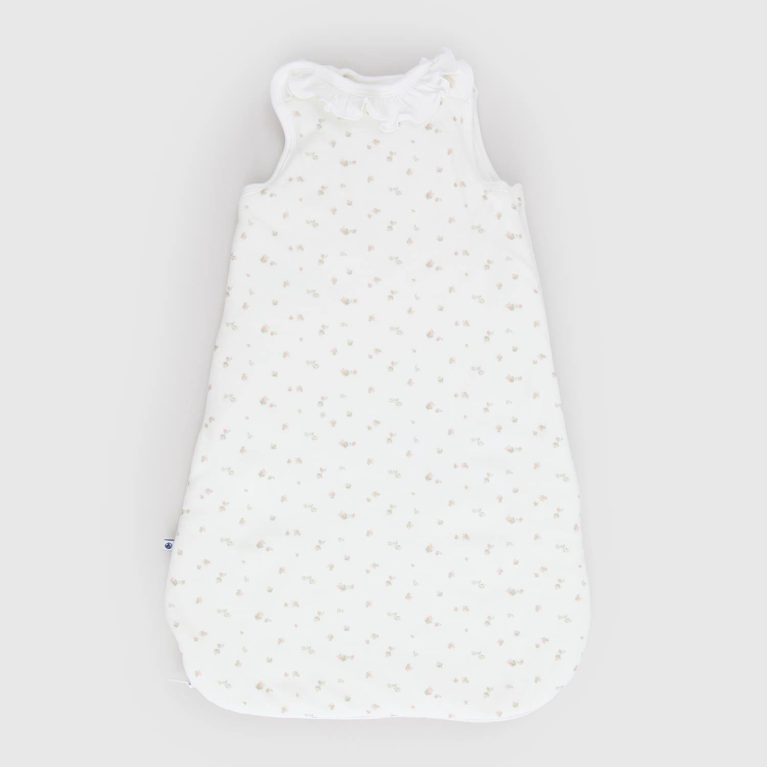 Sacco nanna bianco a fiori con colletto volant - annameglio.com abbigliamento moda