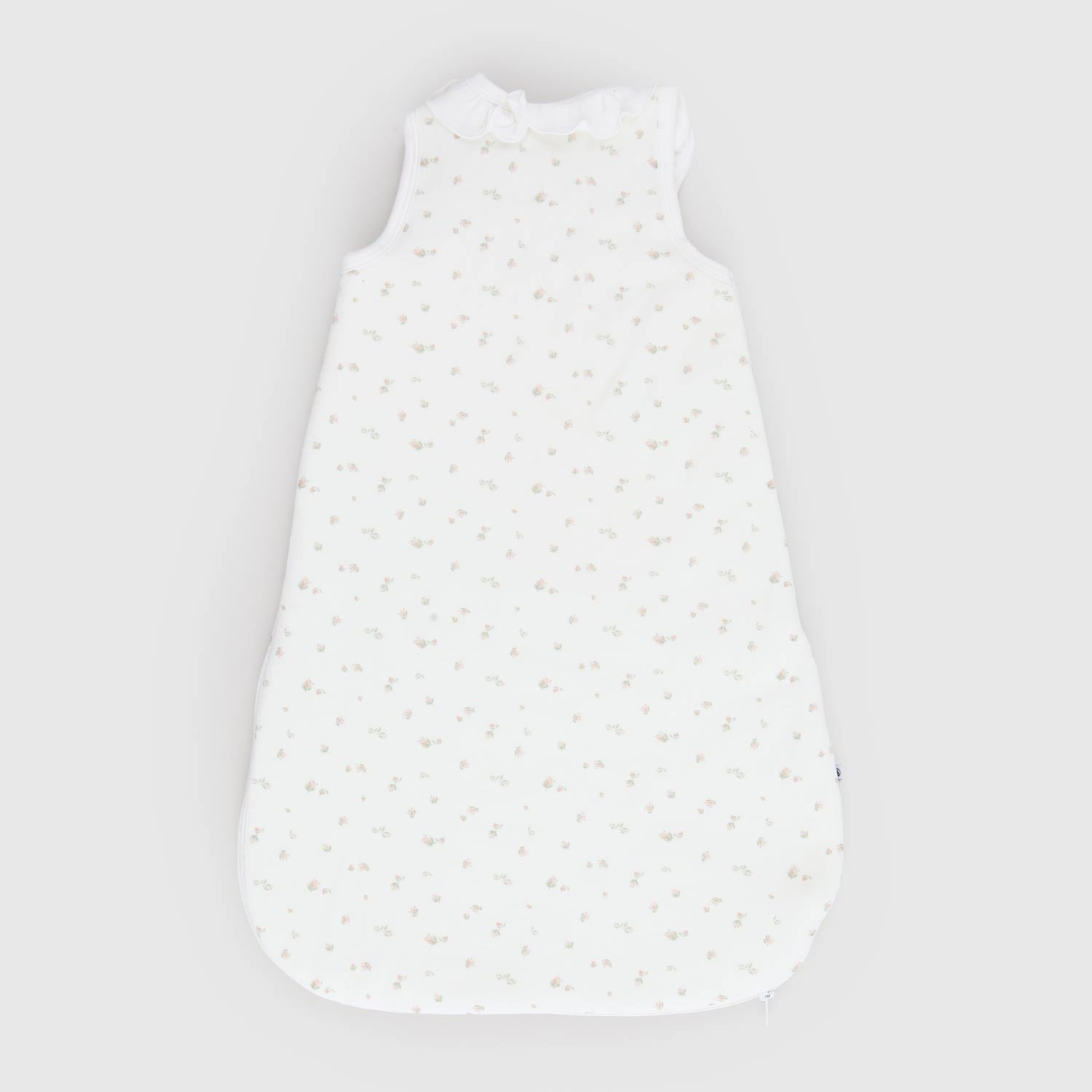 Sacco nanna bianco a fiori con colletto volant - annameglio.com abbigliamento moda